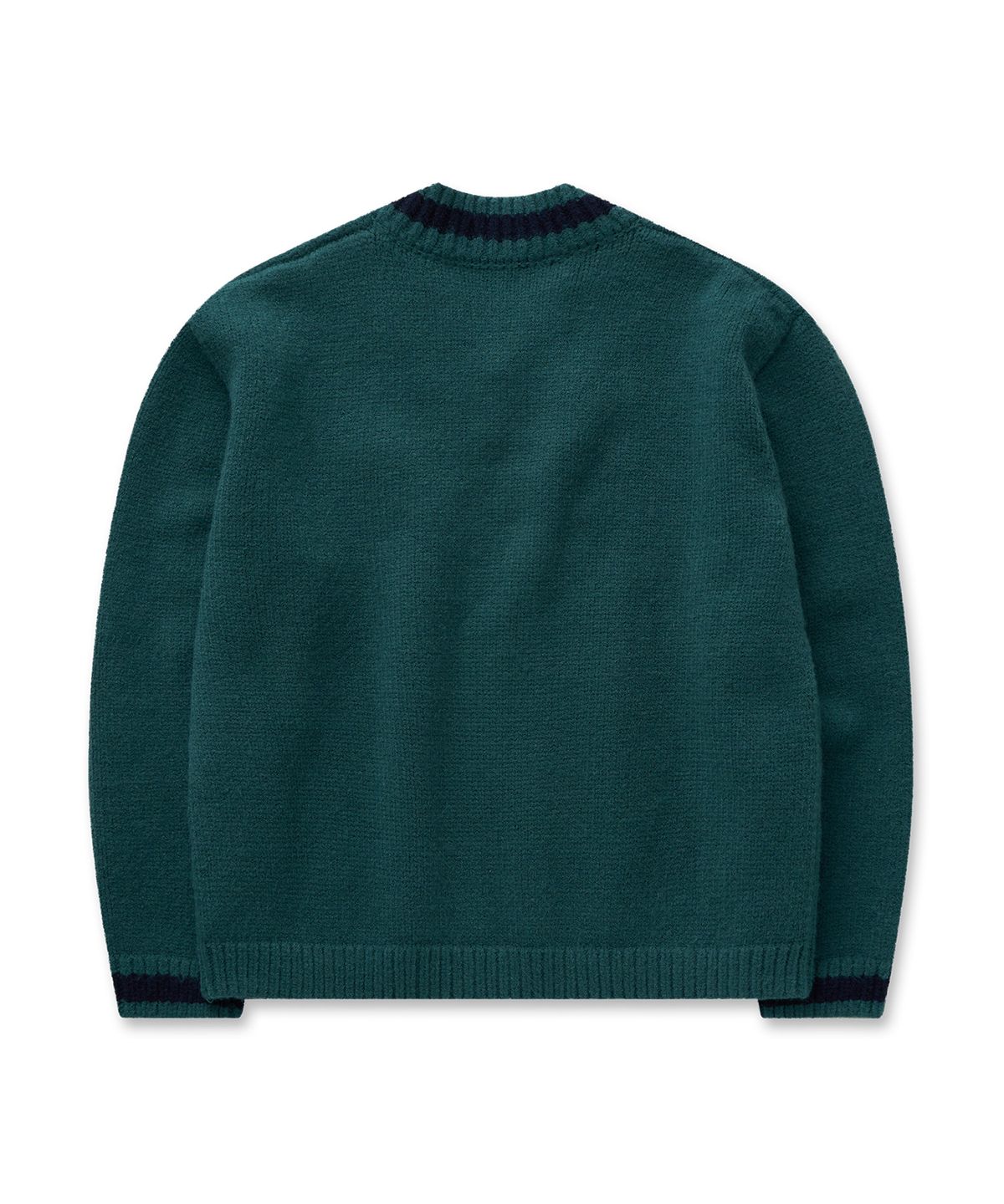 필프(PEALP) Varsity V-Neck Knit 29(Deep Green)
