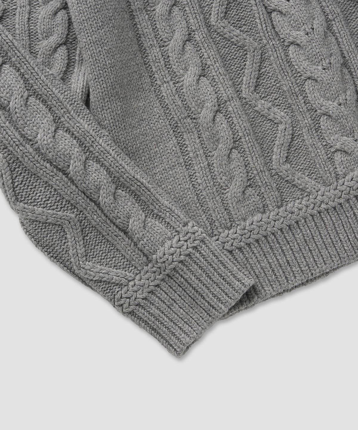 필프(PEALP) Cable Classic Knit 30(Light Gray)