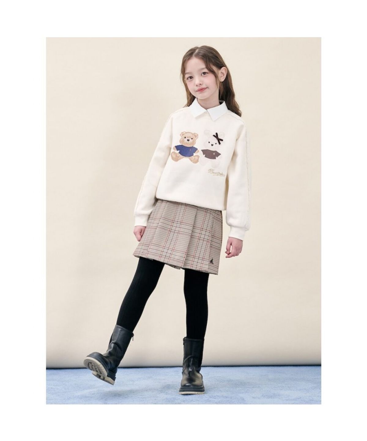 빈폴 키즈(BEANPOLE KIDS) 여아 럭키 애니멀즈 그래픽 포인트 스웨트 셔츠  아이보리 (BI5X41G020)