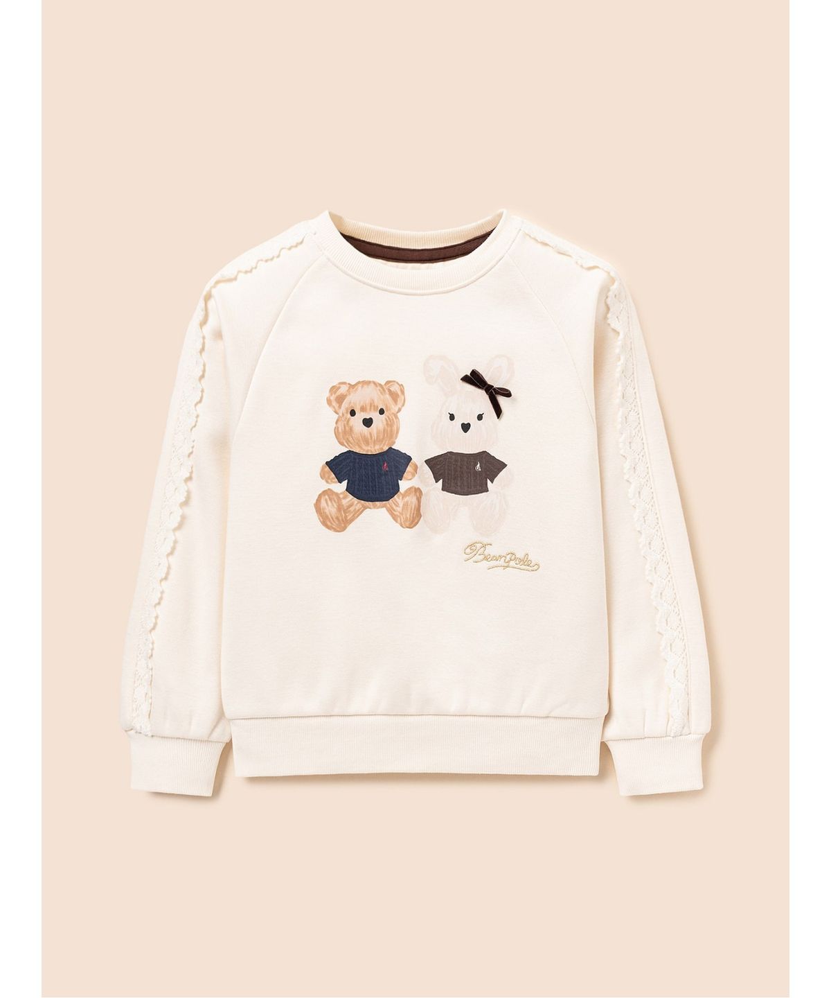 빈폴 키즈(BEANPOLE KIDS) 여아 럭키 애니멀즈 그래픽 포인트 스웨트 셔츠  아이보리 (BI5X41G020)