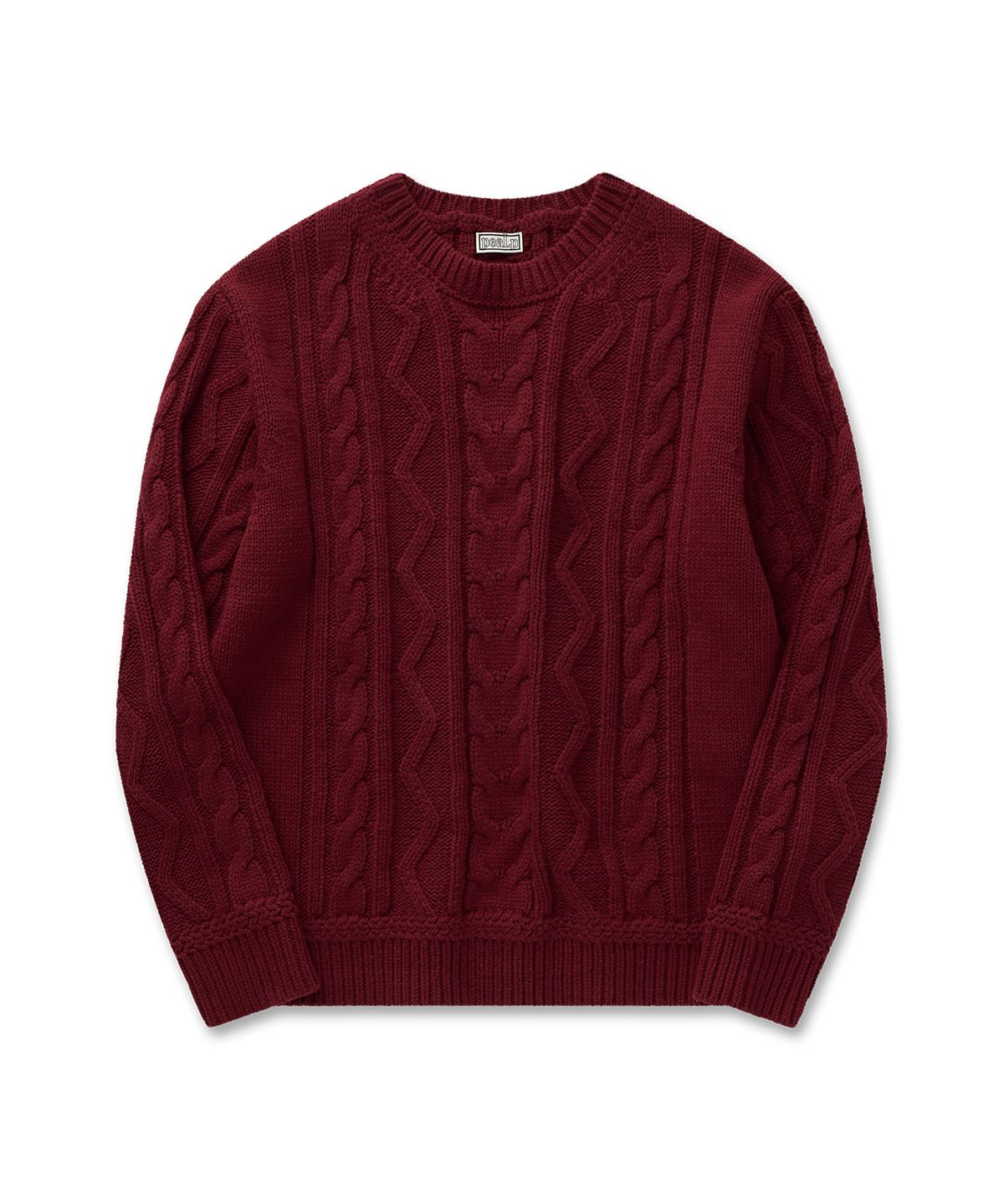 필프(PEALP) Cable Classic Knit 30(Deep Red)