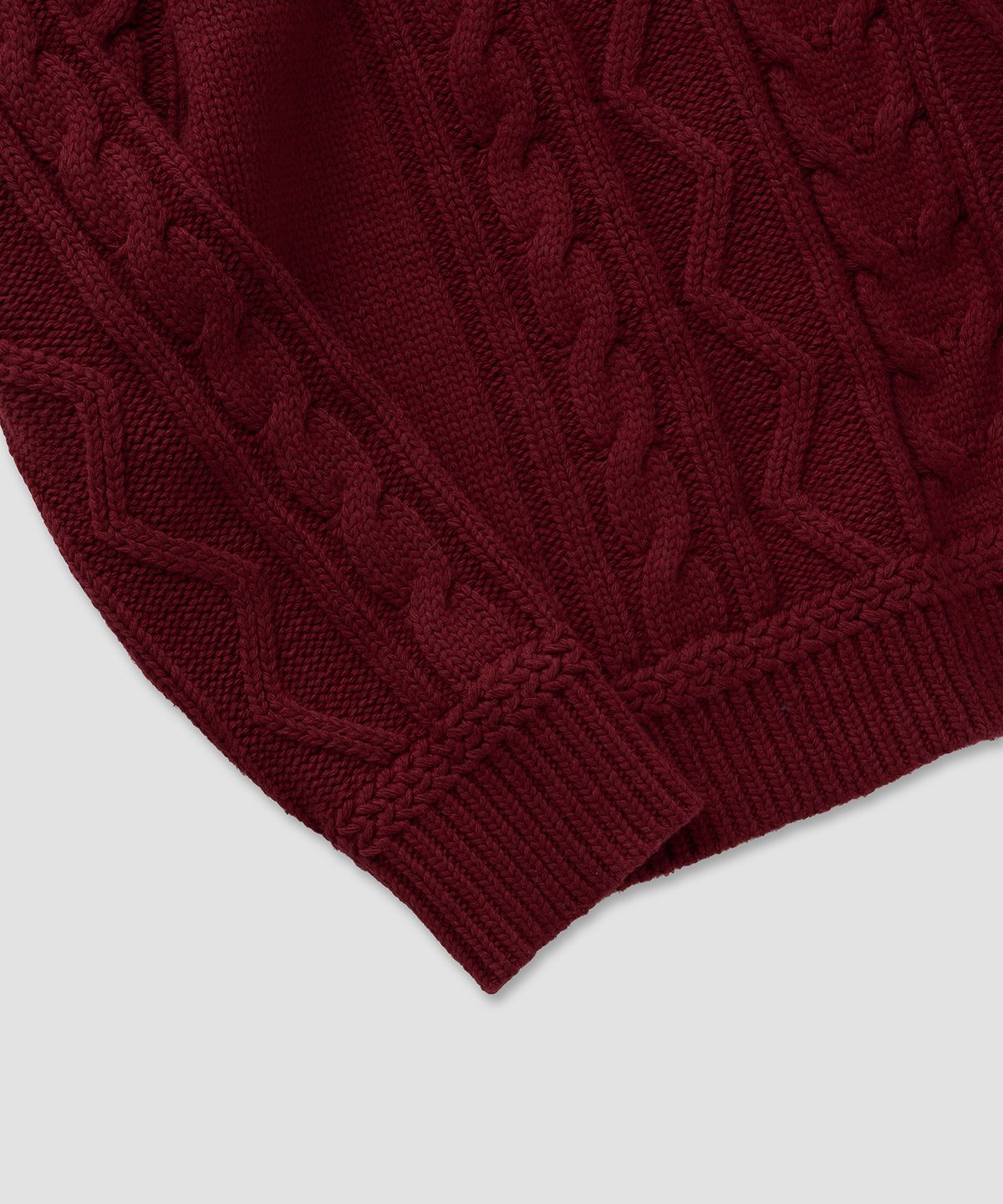 필프(PEALP) Cable Classic Knit 30(Deep Red)
