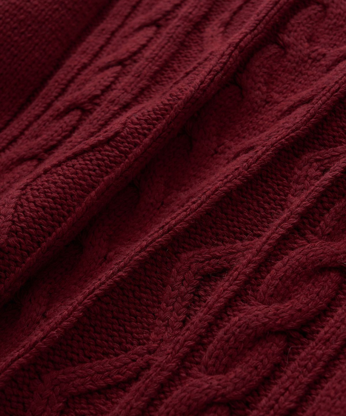 필프(PEALP) Cable Classic Knit 30(Deep Red)