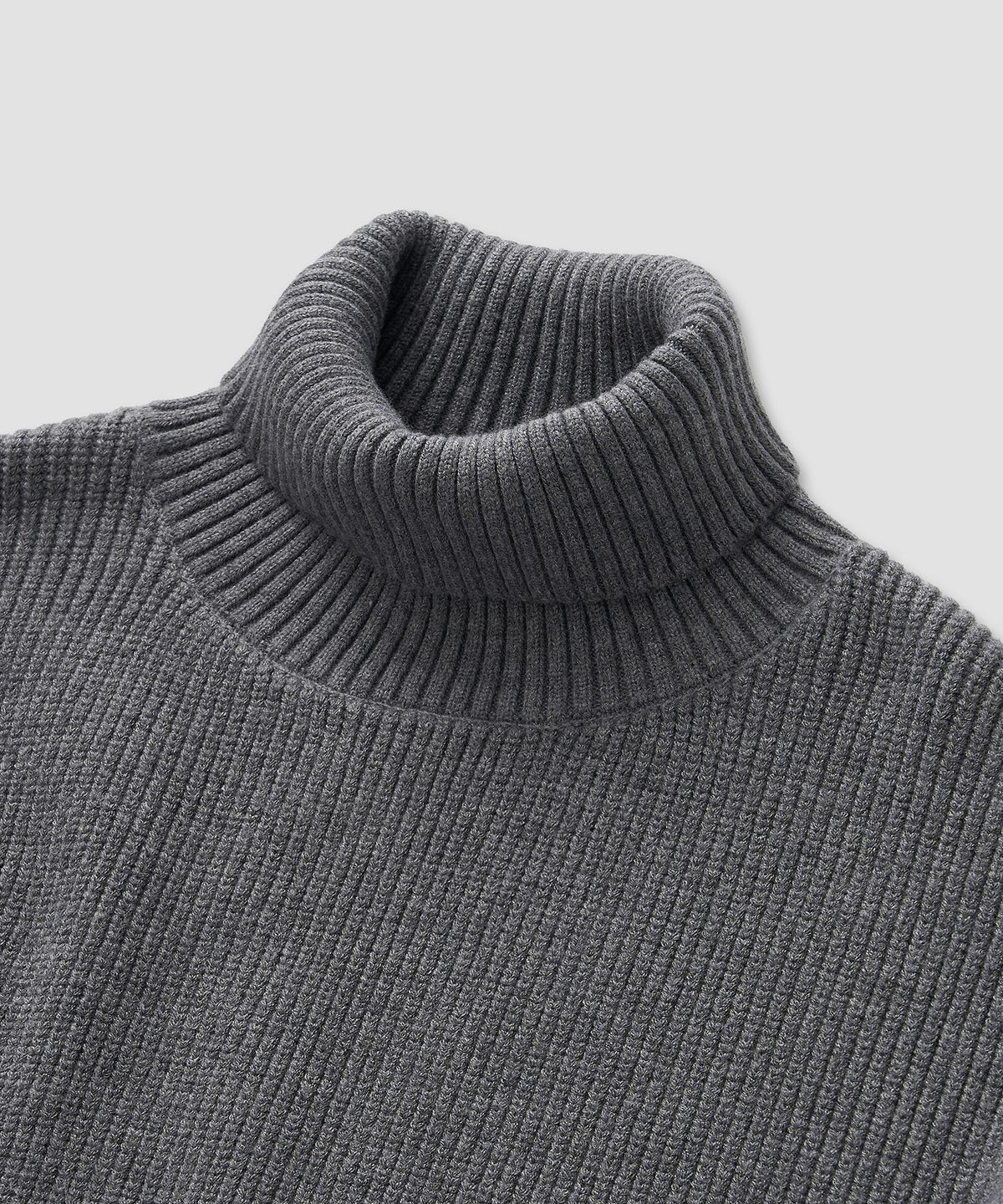 필프(PEALP) Classic Roll-Neck Knit 31(Light Gray)