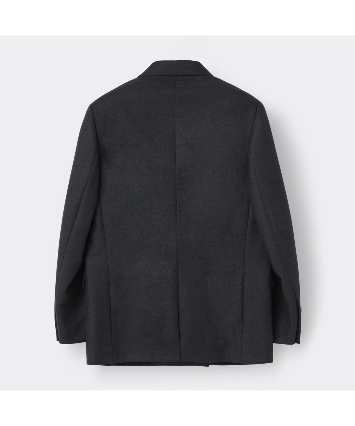 커스텀멜로우(CUSTOMELLOW) Grey Oversized Fit Wool Setup Double Jacket CWJAW25843GYD