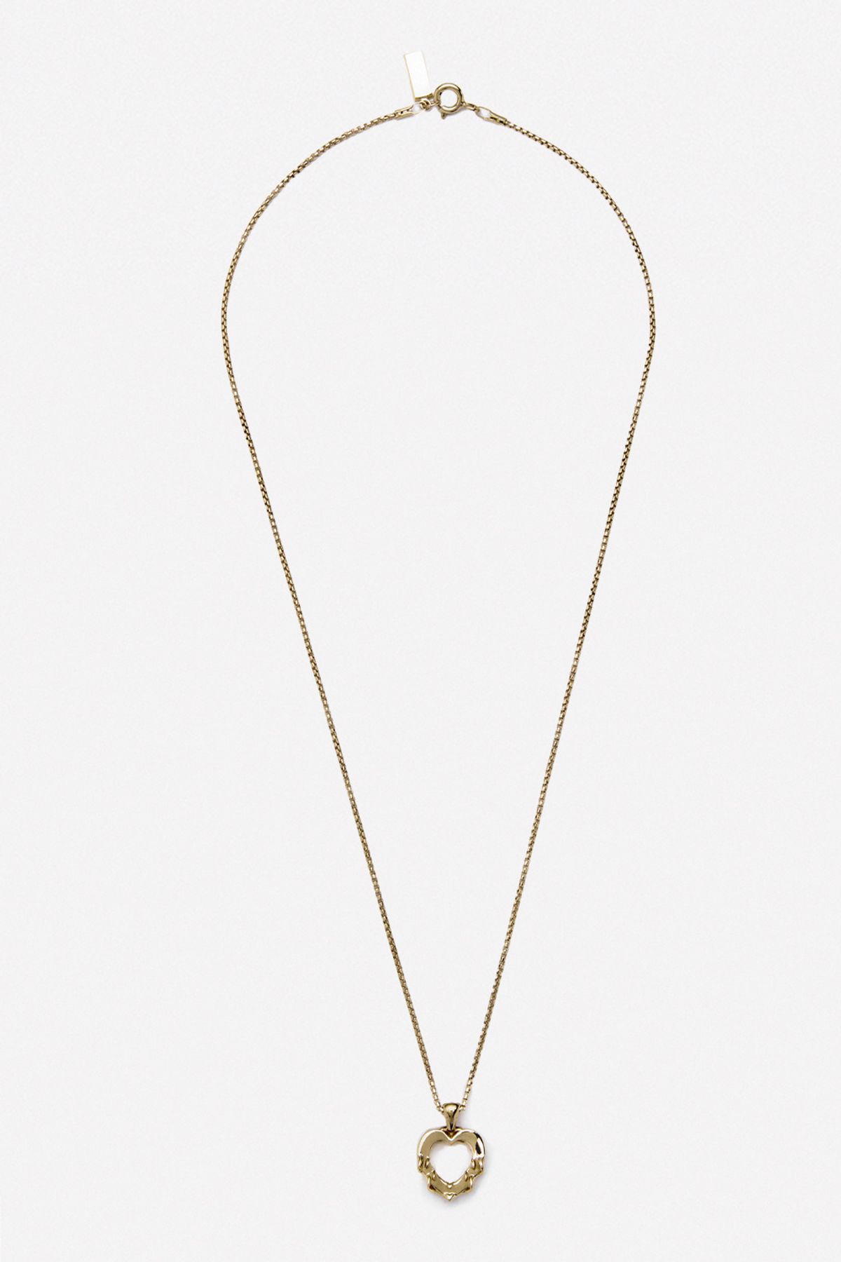 휴스타드(HUSTAD) TWIN HEART GOLD  NECKALCE_14k 골드 트윈 하트 네크리스
