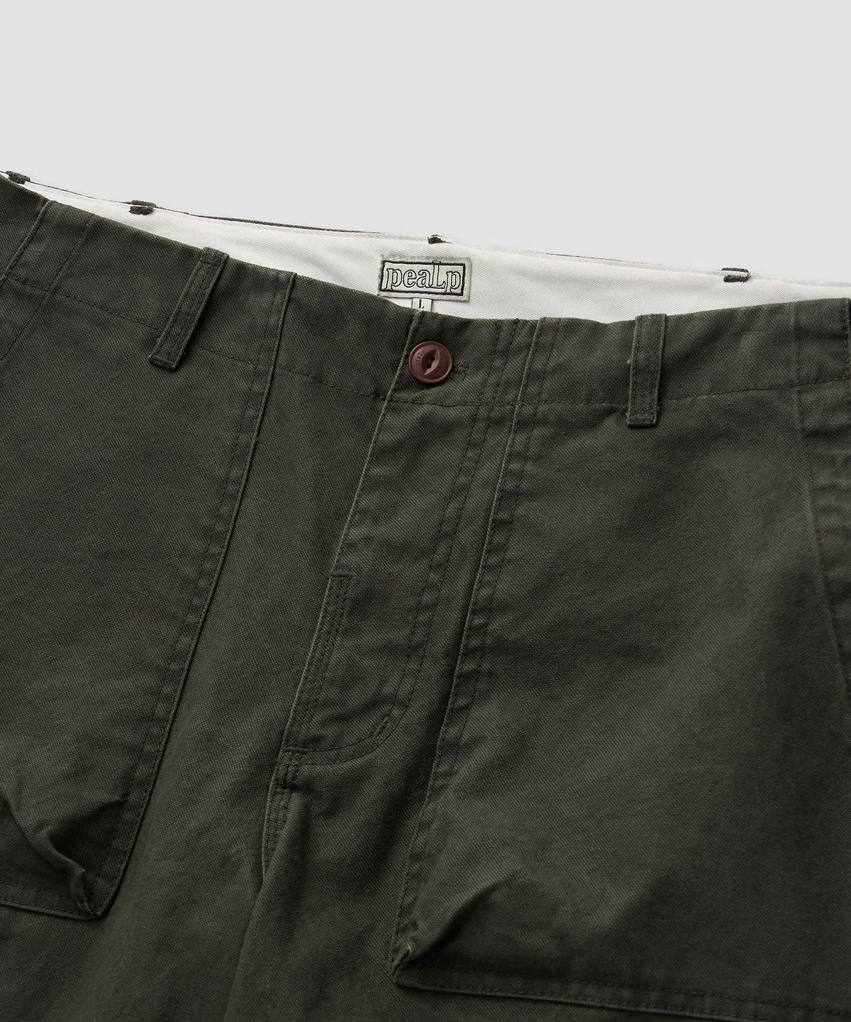 필프(PEALP) Washed Cotton Fatigue Pants 33(Khaki)