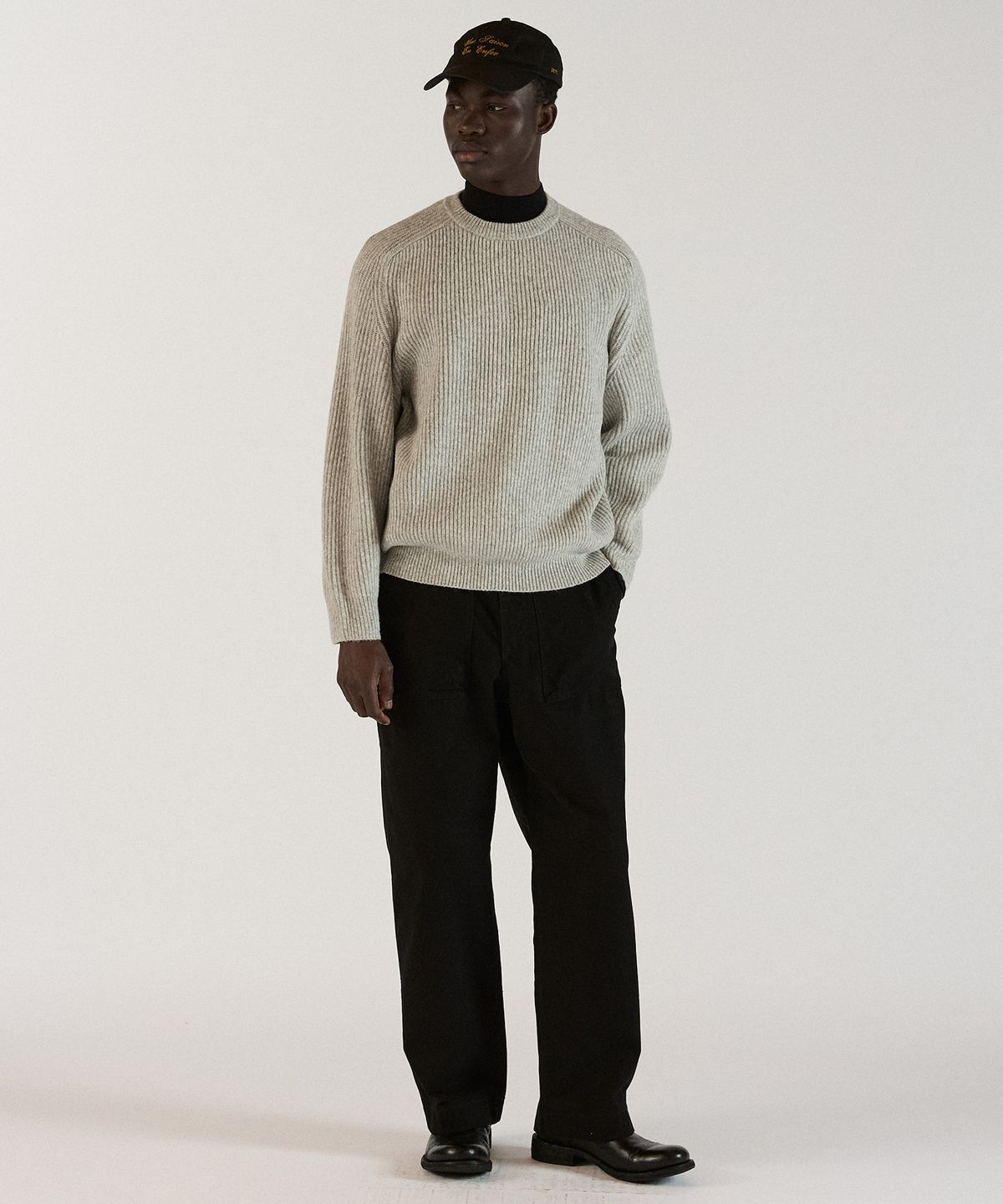 필프(PEALP) Washed Cotton Fatigue Pants 33(Black)