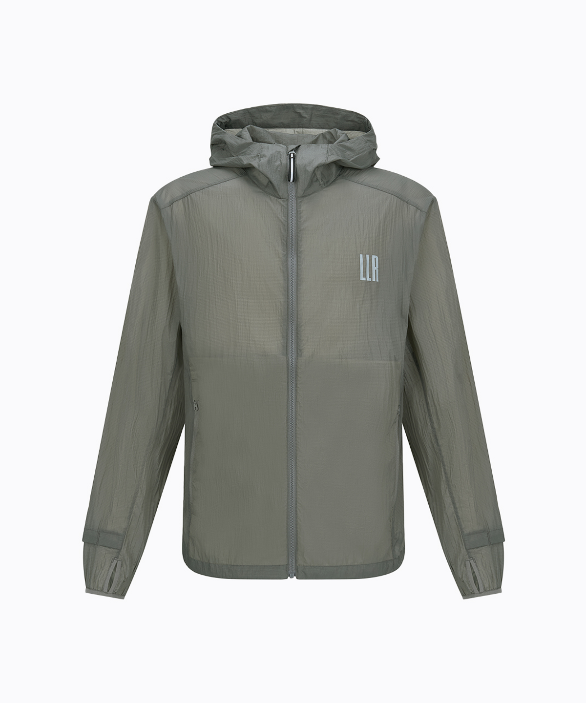라임라잇 어패럴(LIMELIGHT APPAREL) 애슬릿 립스탑 러닝 바람막이 (세이지/그레이)