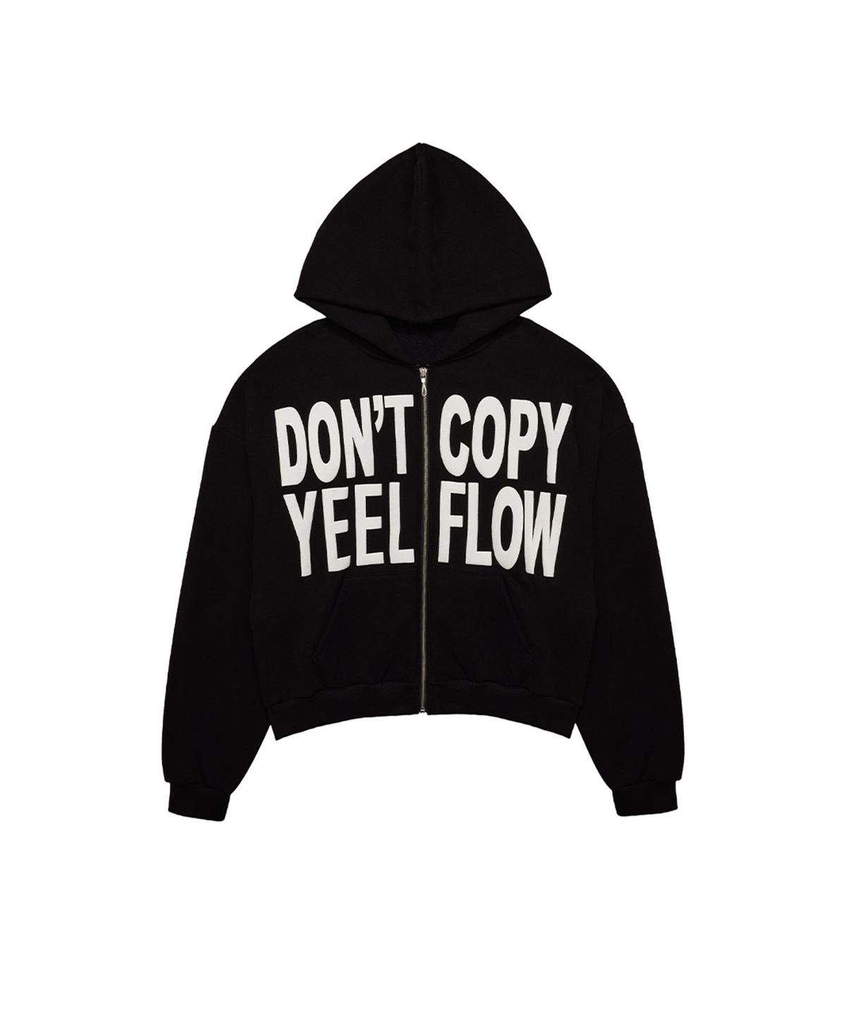 와이이이엘(YEEL) DONT COPY ZIP-UP HOODIE BLACK