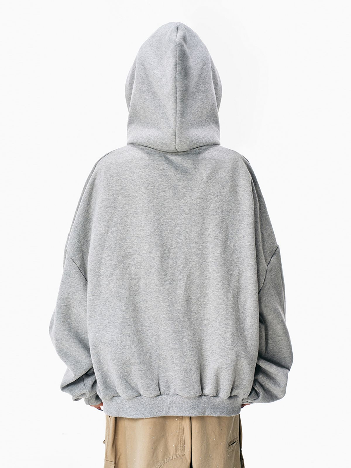 와이이이엘(YEEL) DONT COPY ZIP-UP HOODIE GREY