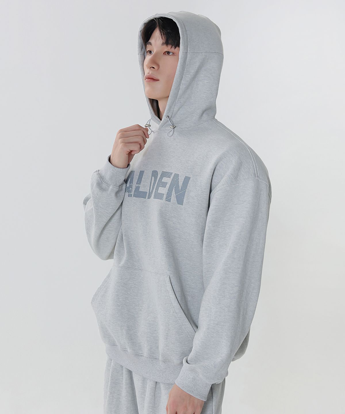 몰든(MALDEN) 더블 니트 크랙 후드티