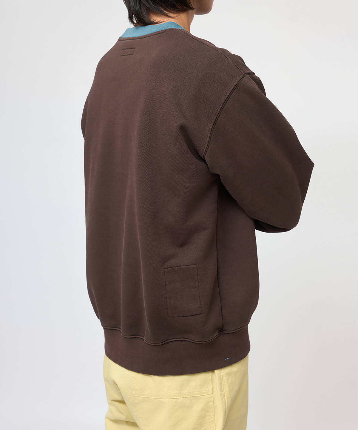 파버(FABEUR) FABEUR COLORBLOCK SWEATSHIRTS (BROWN)