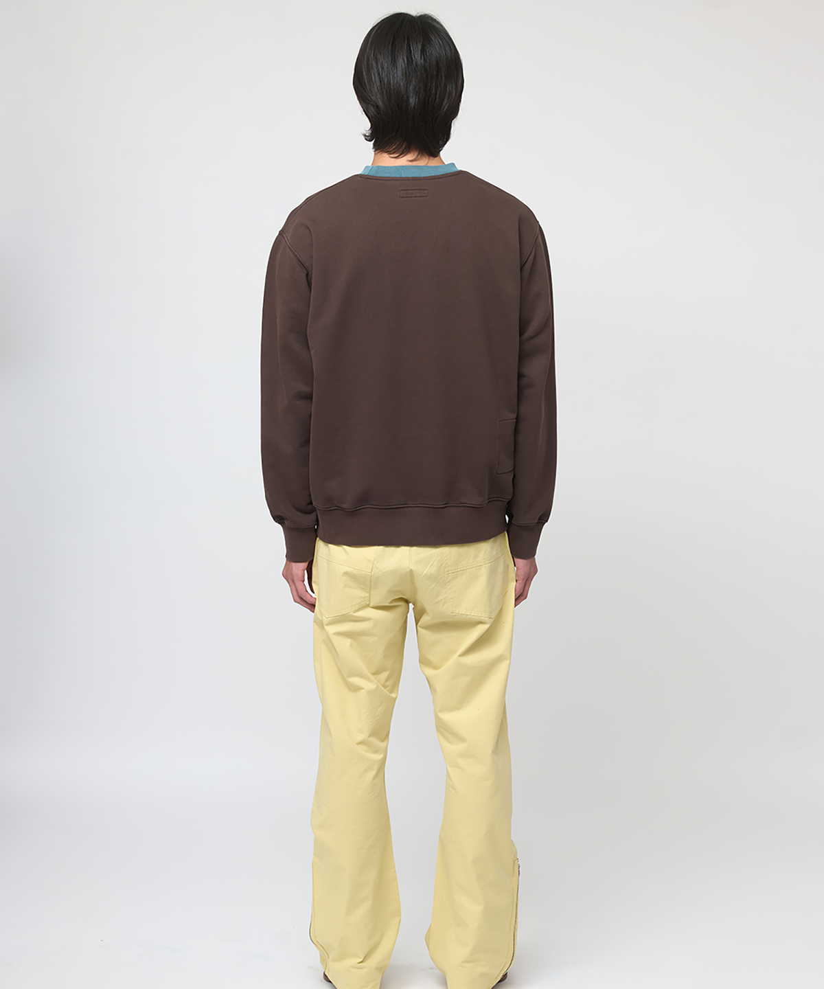 파버(FABEUR) FABEUR COLORBLOCK SWEATSHIRTS (BROWN)