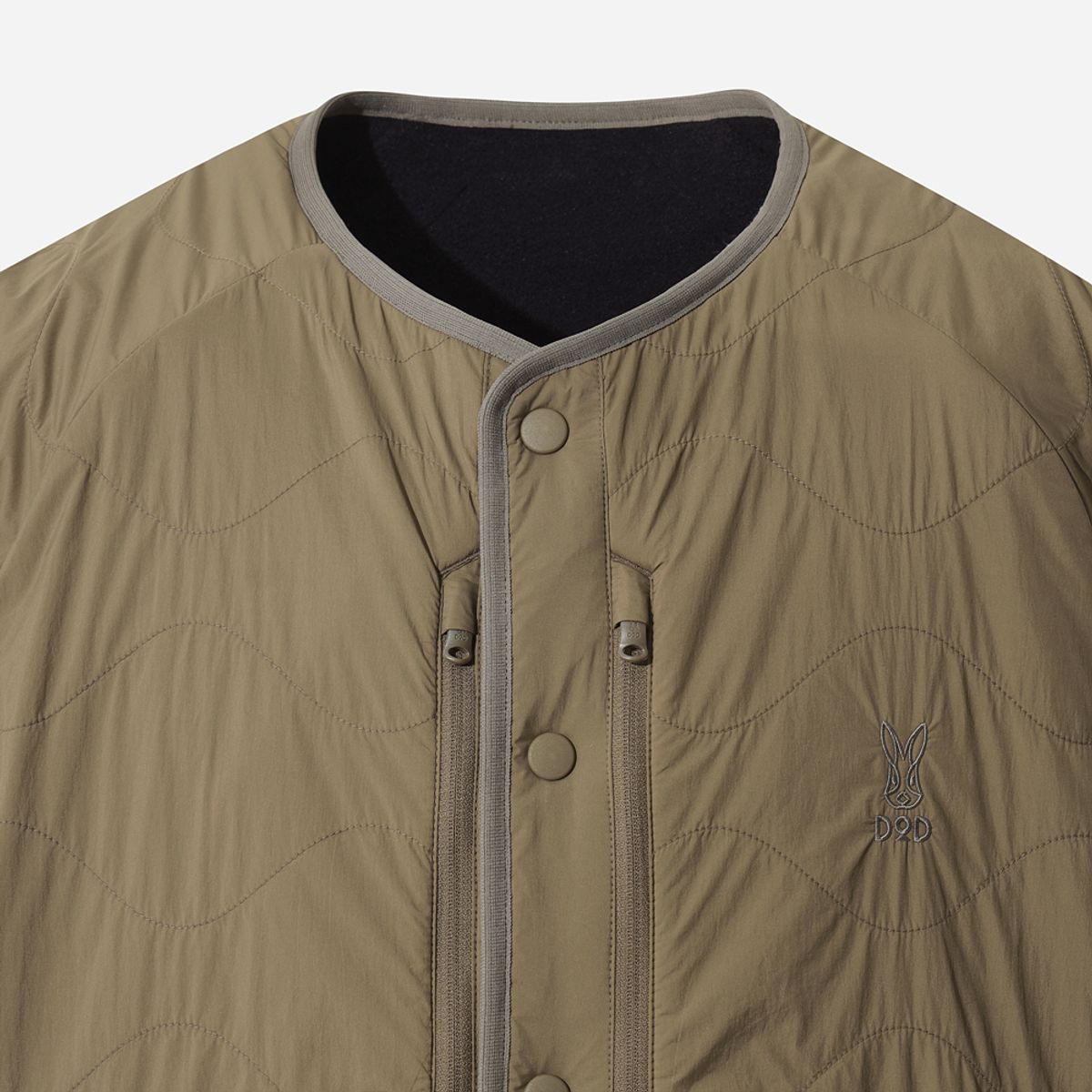 디오디(DOD) 리버웨이브 리버시블 퀼팅 자켓(DARK BEIGE)