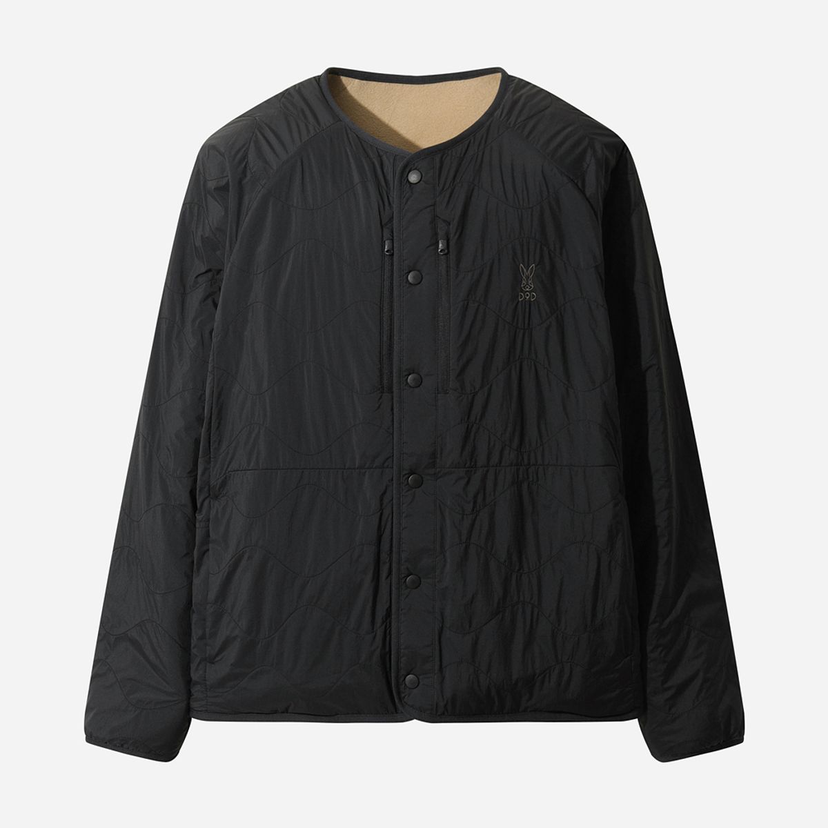 디오디(DOD) 리버웨이브 리버시블 퀼팅 자켓(BLACK)