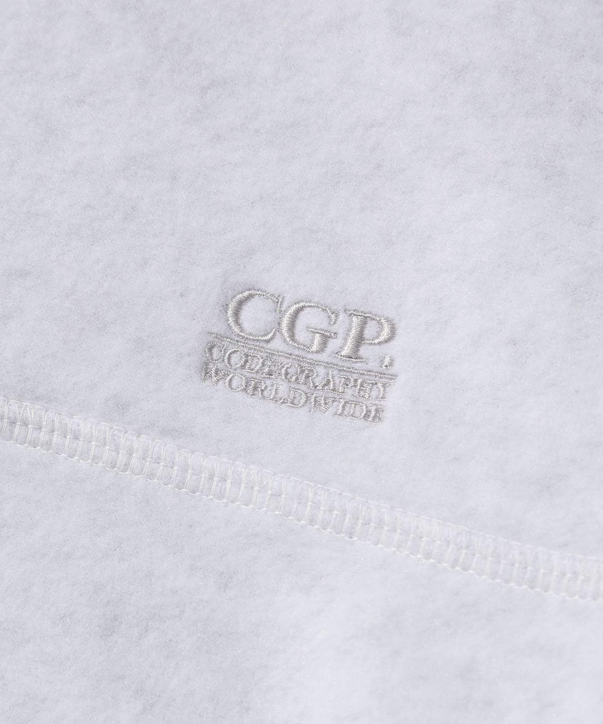 코드그라피(CGP) (우먼) 폴라플리스 하프 집업_멜란지그레이