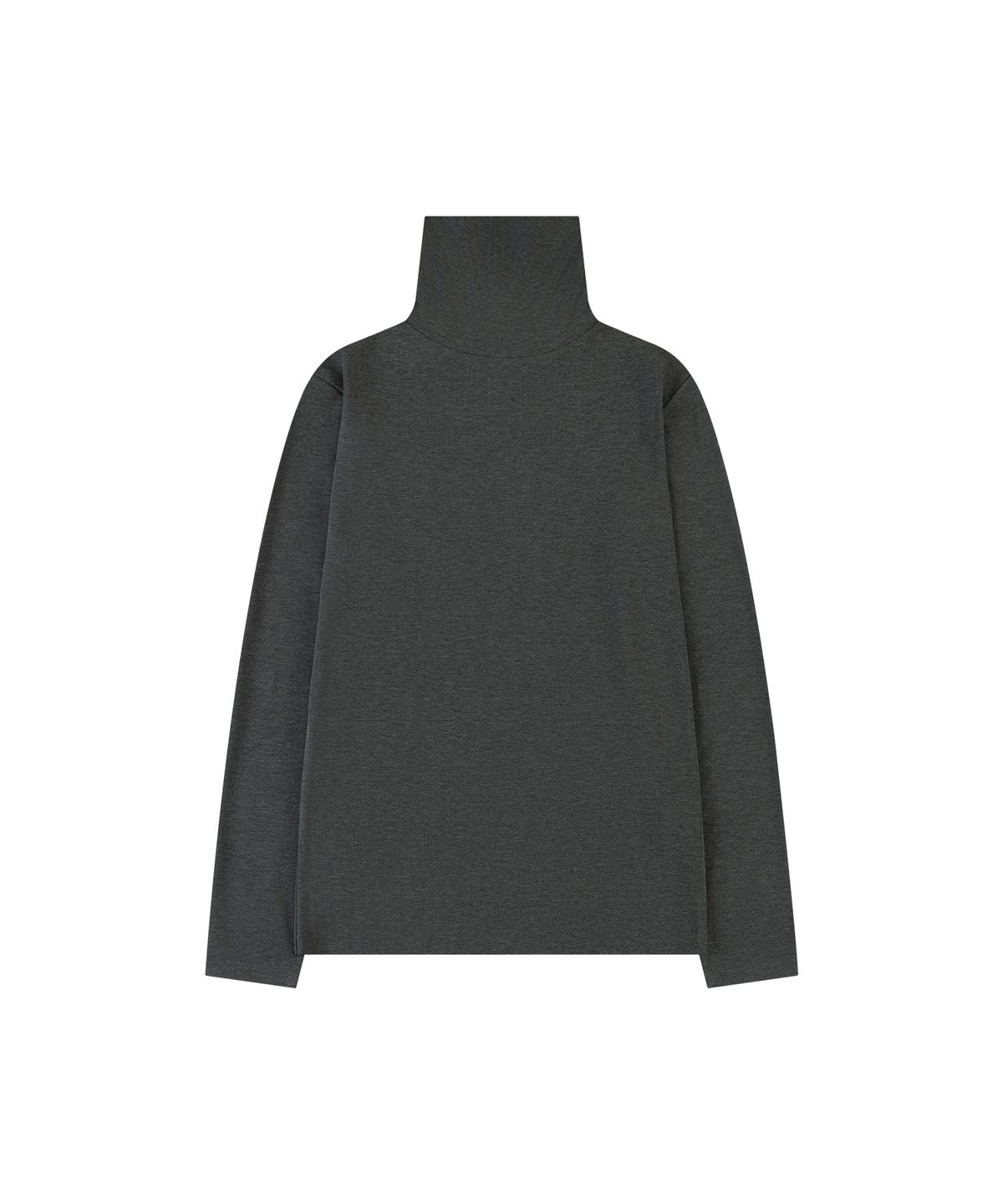 반원 아틀리에(VANONE ATELIER) A3558 피네스 터틀넥 티셔츠_Charcoal