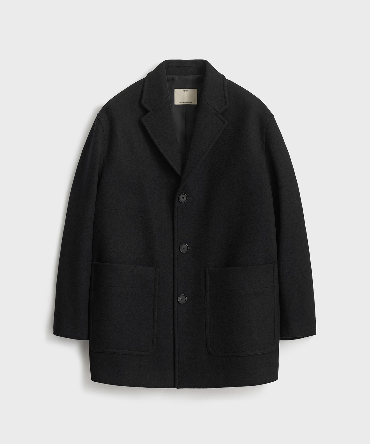 포터리(POTTERY) Melton Wool Half Coat - 3 Color