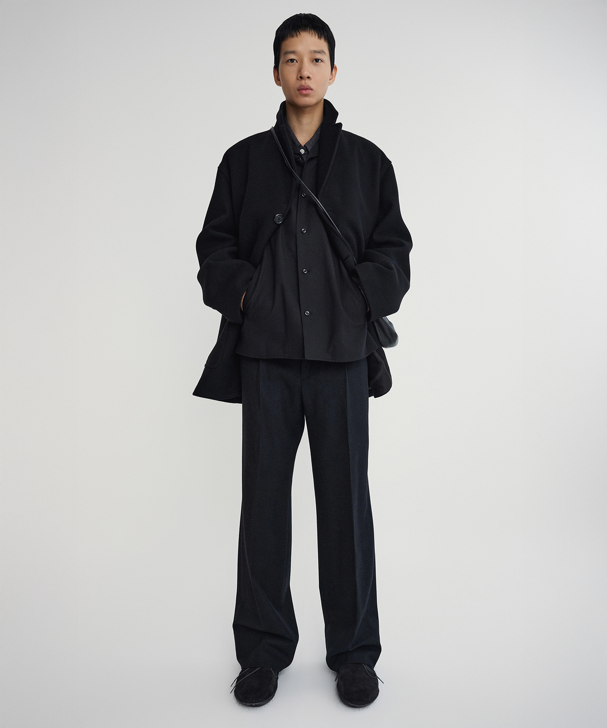 포터리(POTTERY) Melton Wool Half Coat - 3 Color