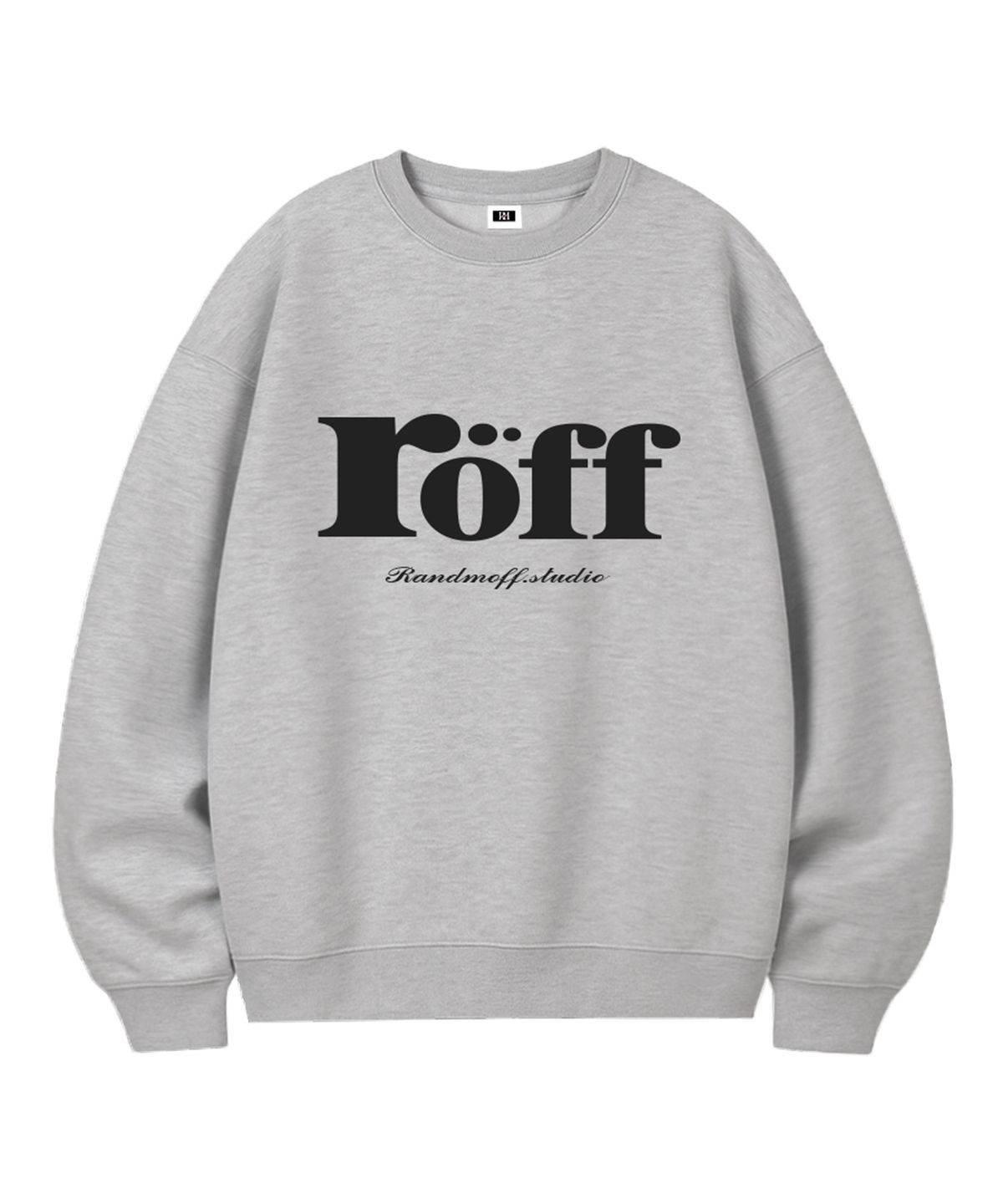 랜덤오프(RANDOMOFF) RÖFF TYPE PLAY BASIC OVER FIT SWEATSHIRT (5color)