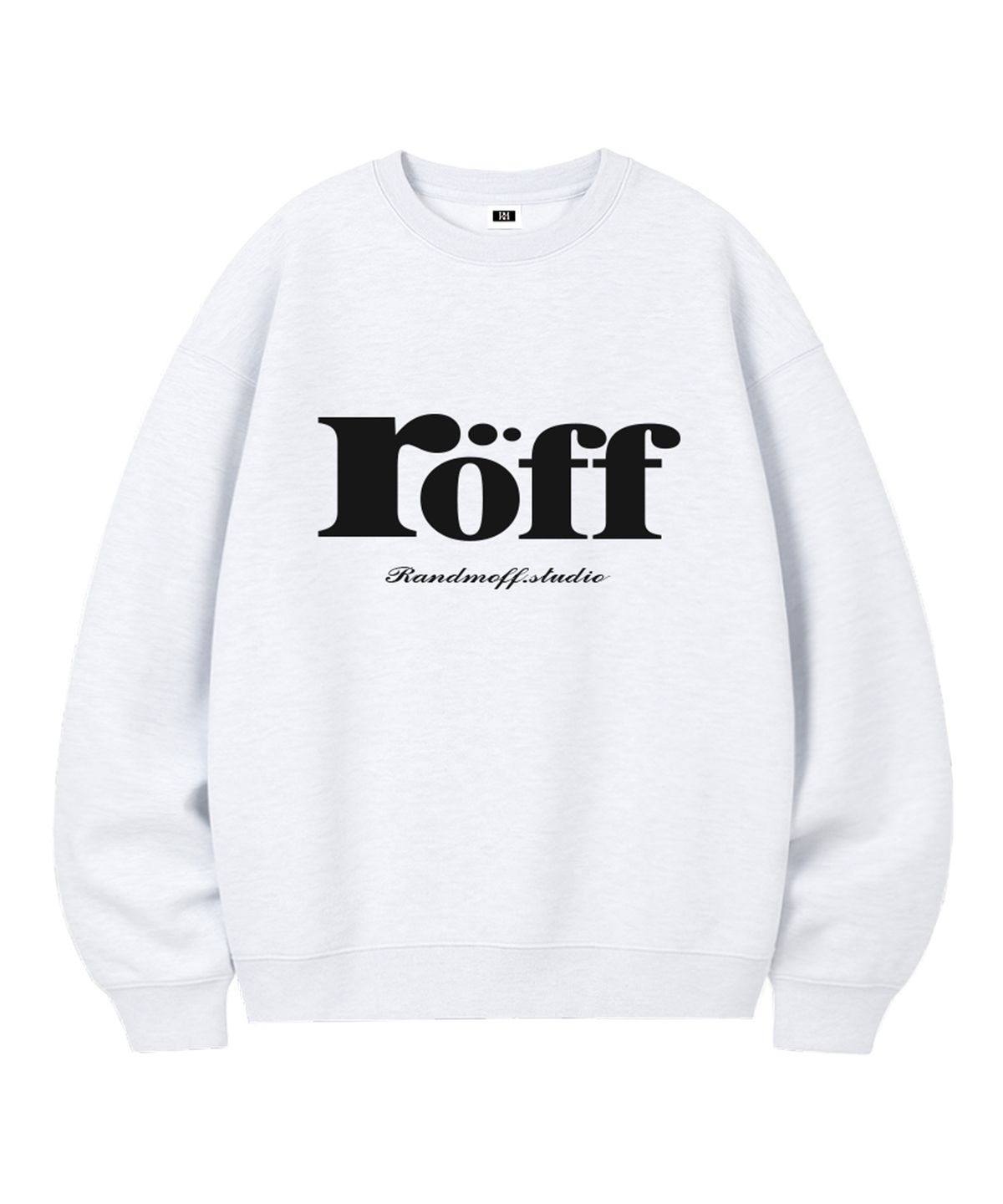 랜덤오프(RANDOMOFF) RÖFF TYPE PLAY BASIC OVER FIT SWEATSHIRT (5color)