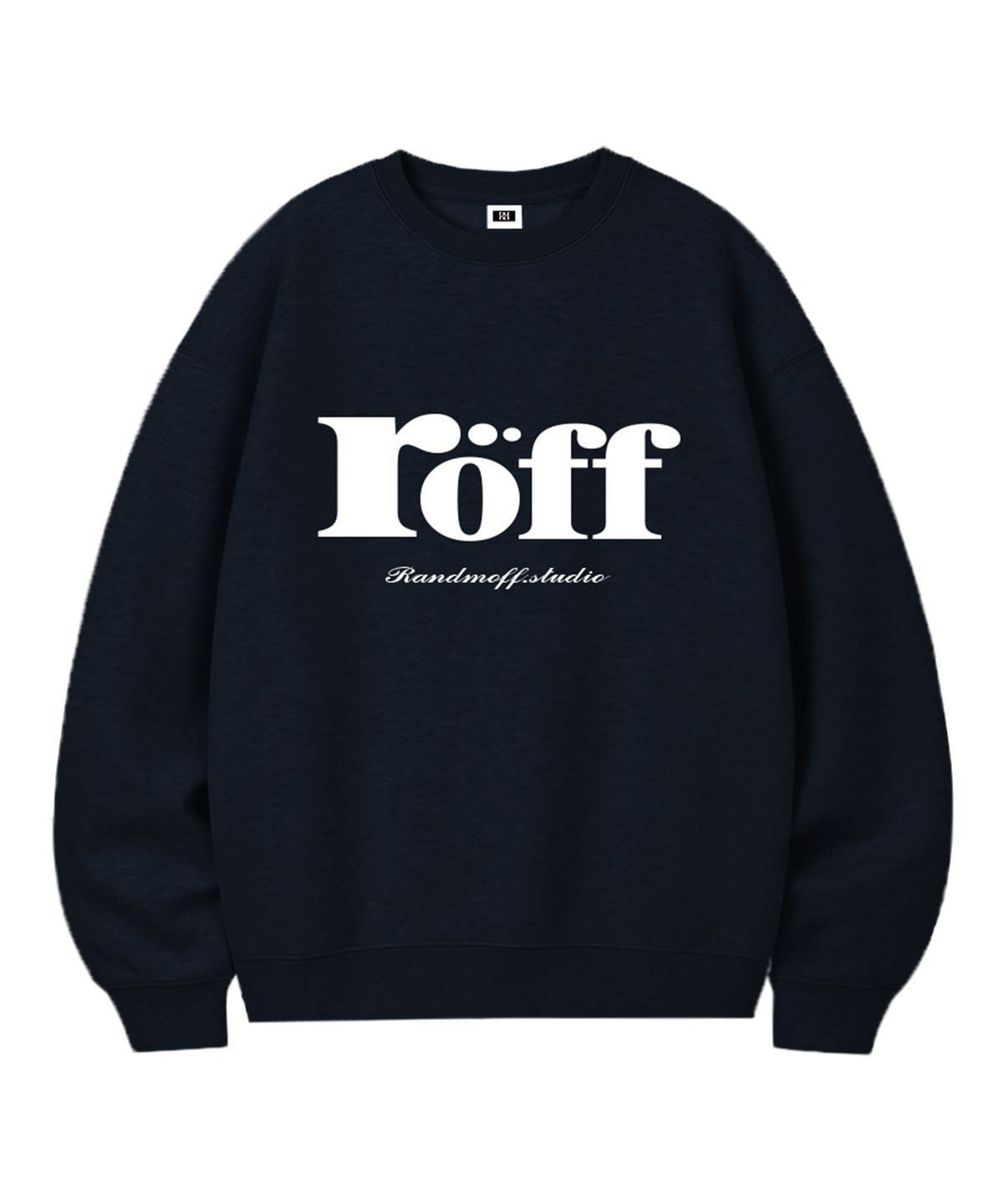 랜덤오프(RANDOMOFF) RÖFF TYPE PLAY BASIC OVER FIT SWEATSHIRT (5color)