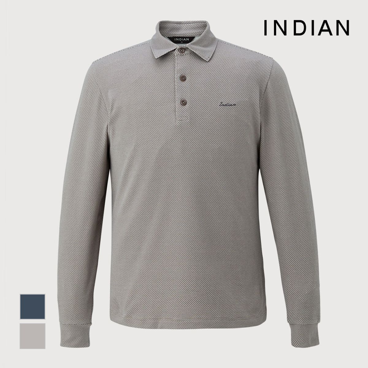 인디안(INDIAN) 시밀 미니멀 프린트 티셔츠_MITAL3W9111
