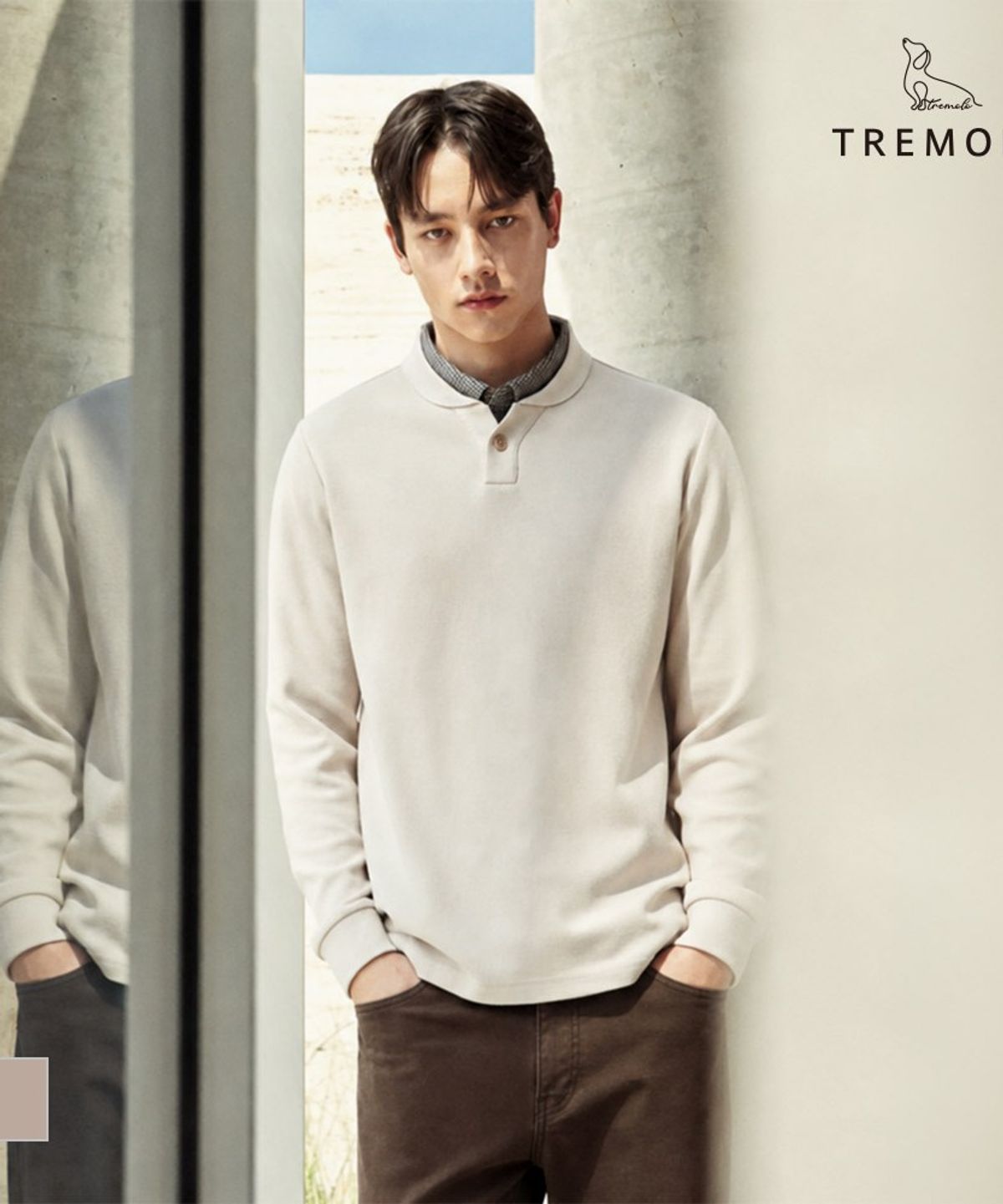 트레몰로(TREMOLO) 남성 레이어드 티셔츠_TRNAL4F9241