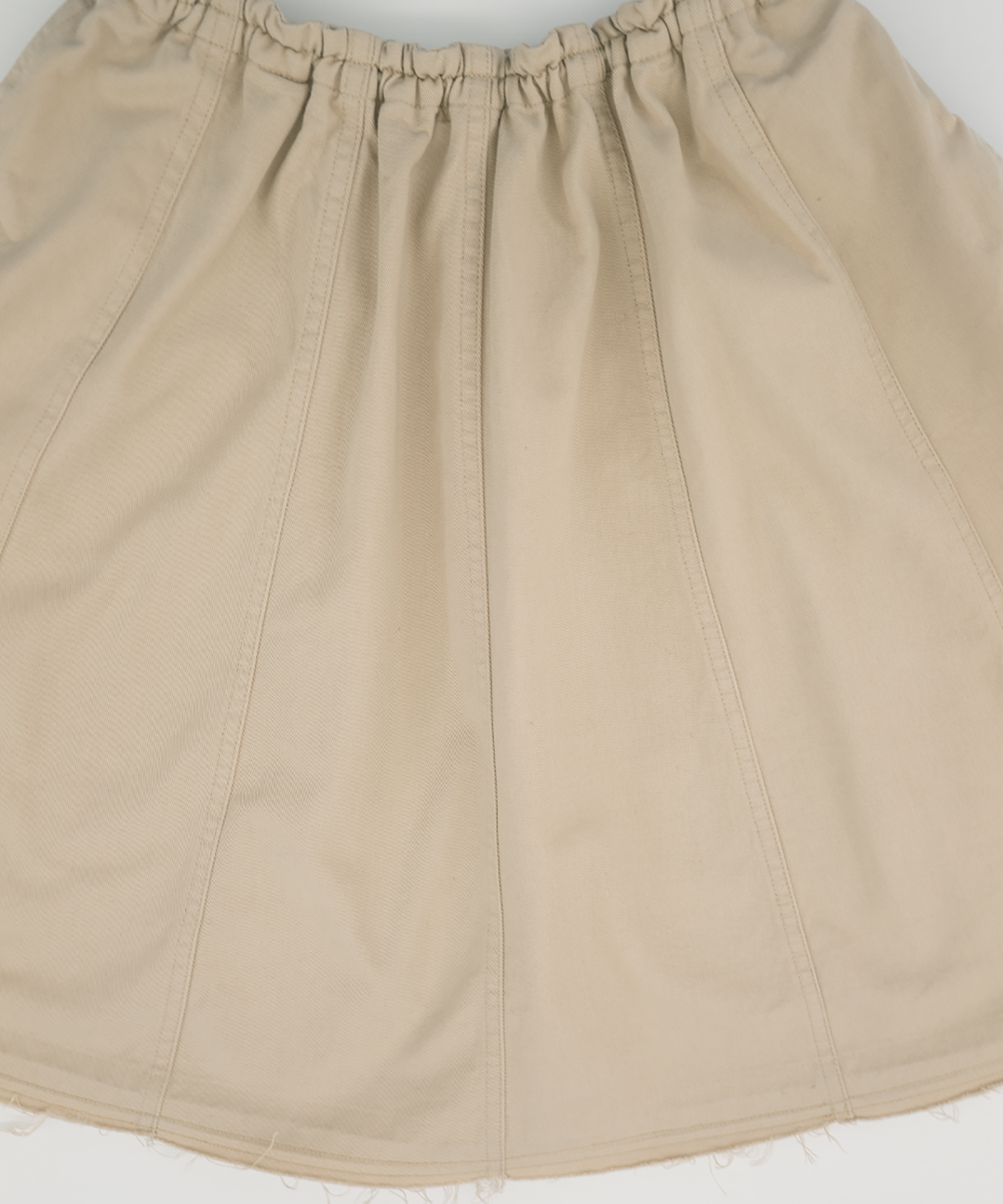 파버(FABEUR) PANEL FLARE SKIRT (RAW BEIGE)