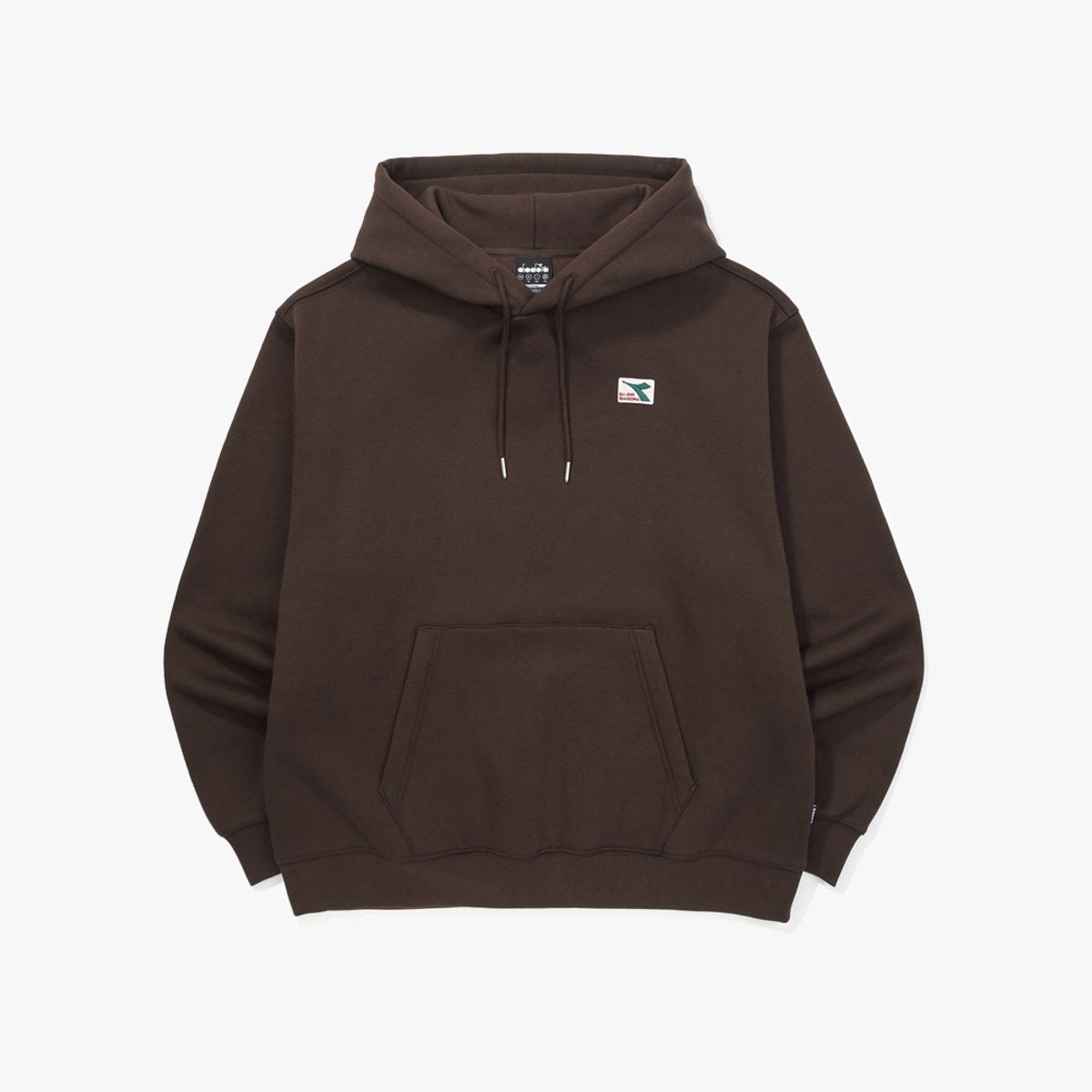 디아도라(diadora) 컴피 기모 후드티셔츠 BROWN