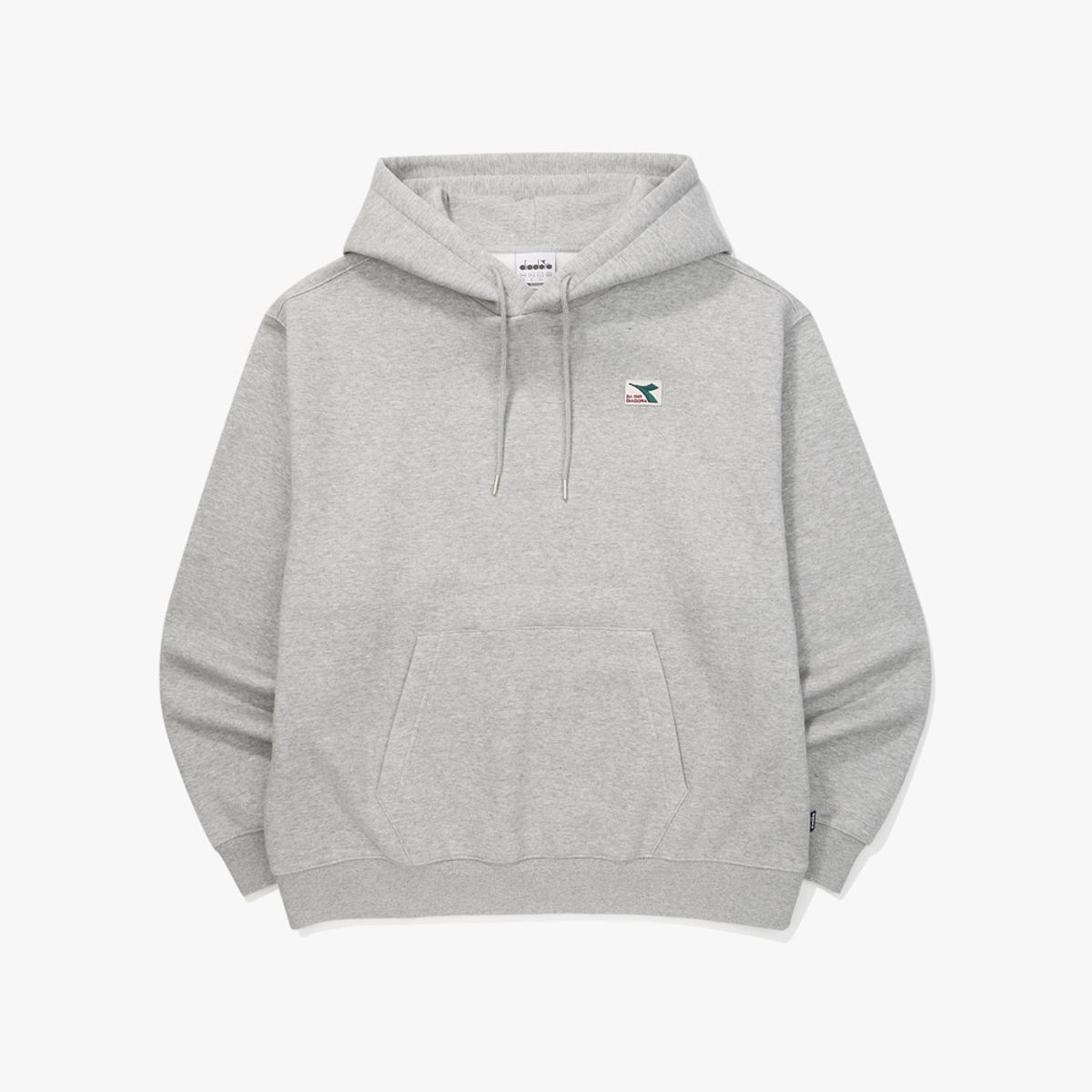 디아도라(diadora) 컴피 기모 후드티셔츠 MELANGE GREY