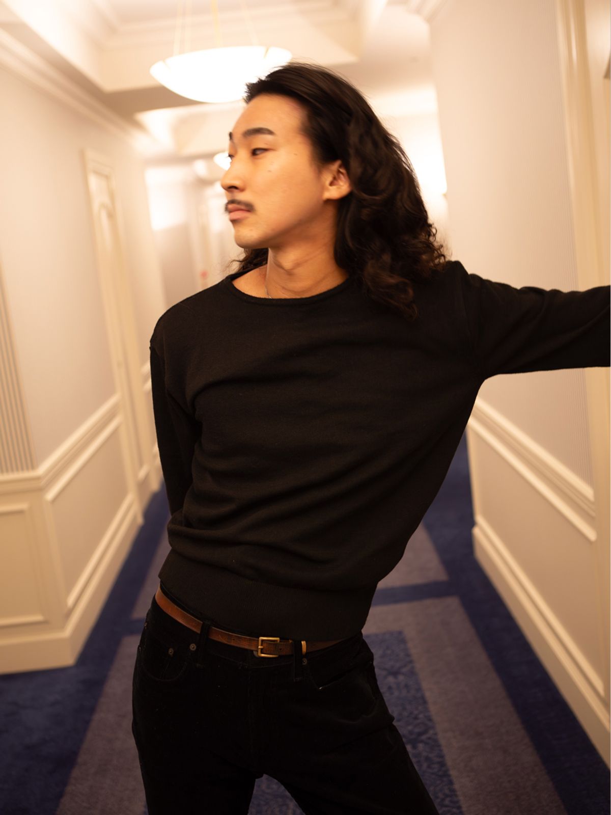고저(GOZER) FOREST ROUND KNIT_BLACK