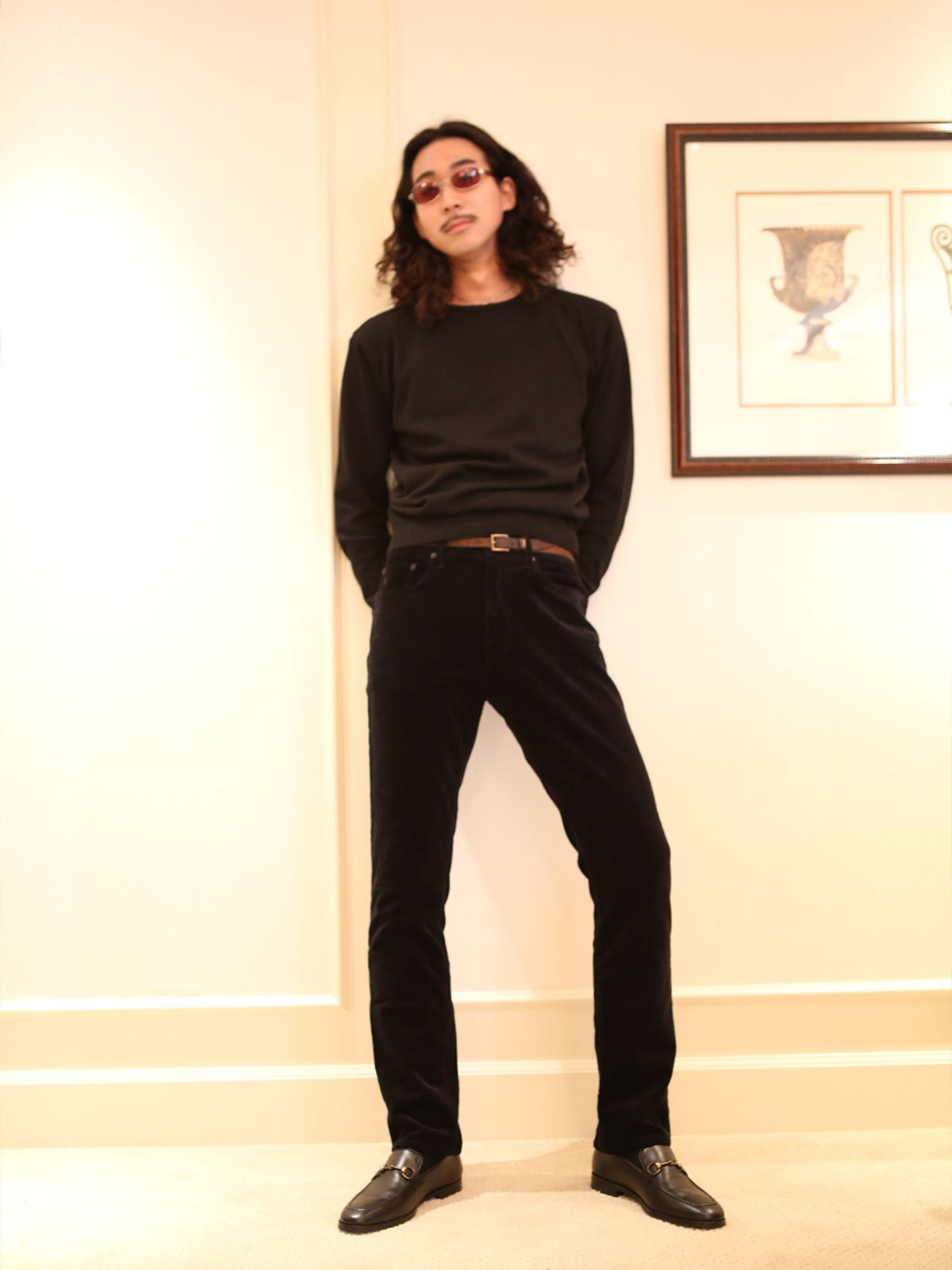 고저(GOZER) FOREST ROUND KNIT_BLACK