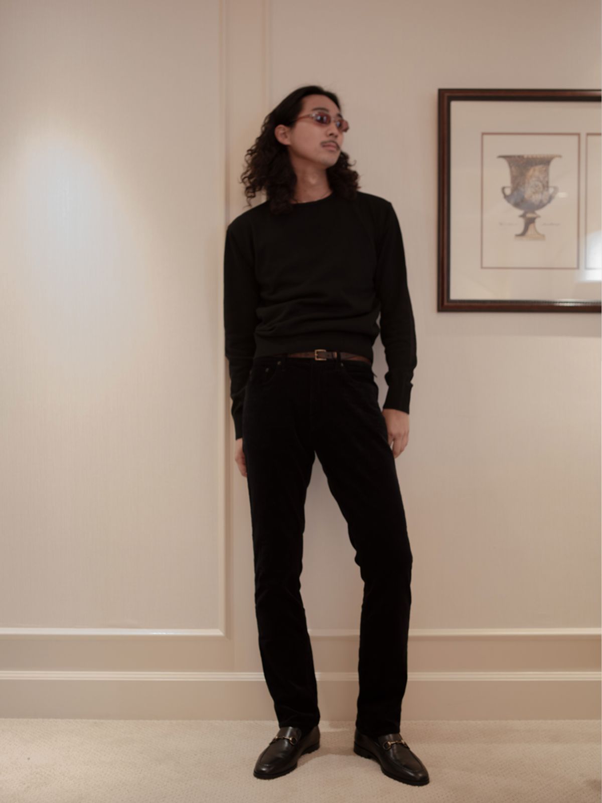 고저(GOZER) FOREST ROUND KNIT_BLACK