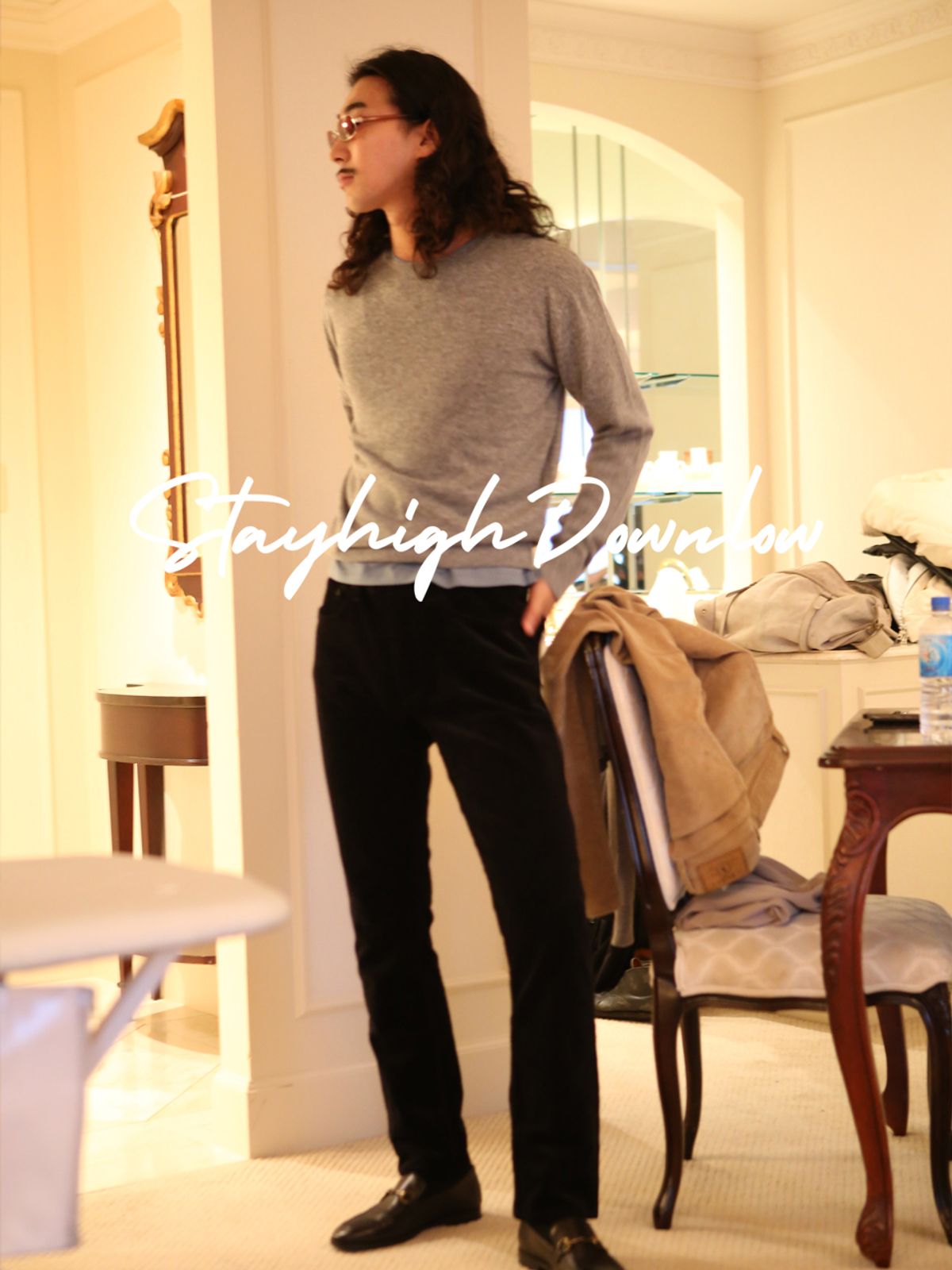 고저(GOZER) FOREST ROUND KNIT_GREY