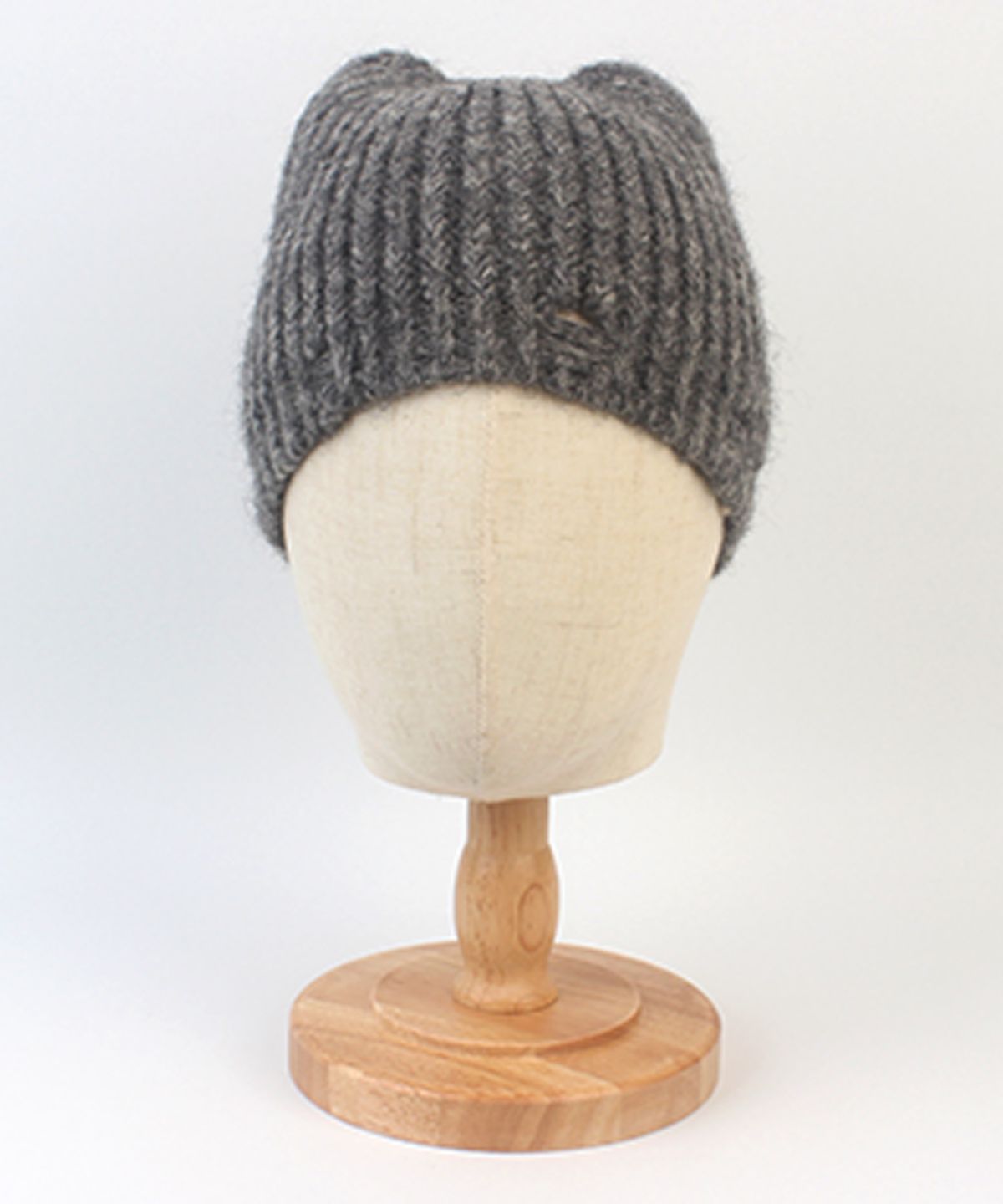 유니버셜 케미스트리(UNIVERSAL CHEMISTRY) Wool Cat Gray Damage Beanie 고양이비니
