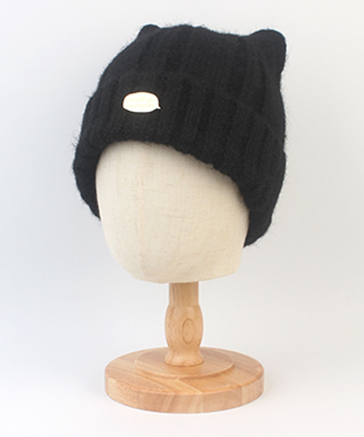 유니버셜 케미스트리(UNIVERSAL CHEMISTRY) Wool Cat Black Bubble Beanie 고양이비니
