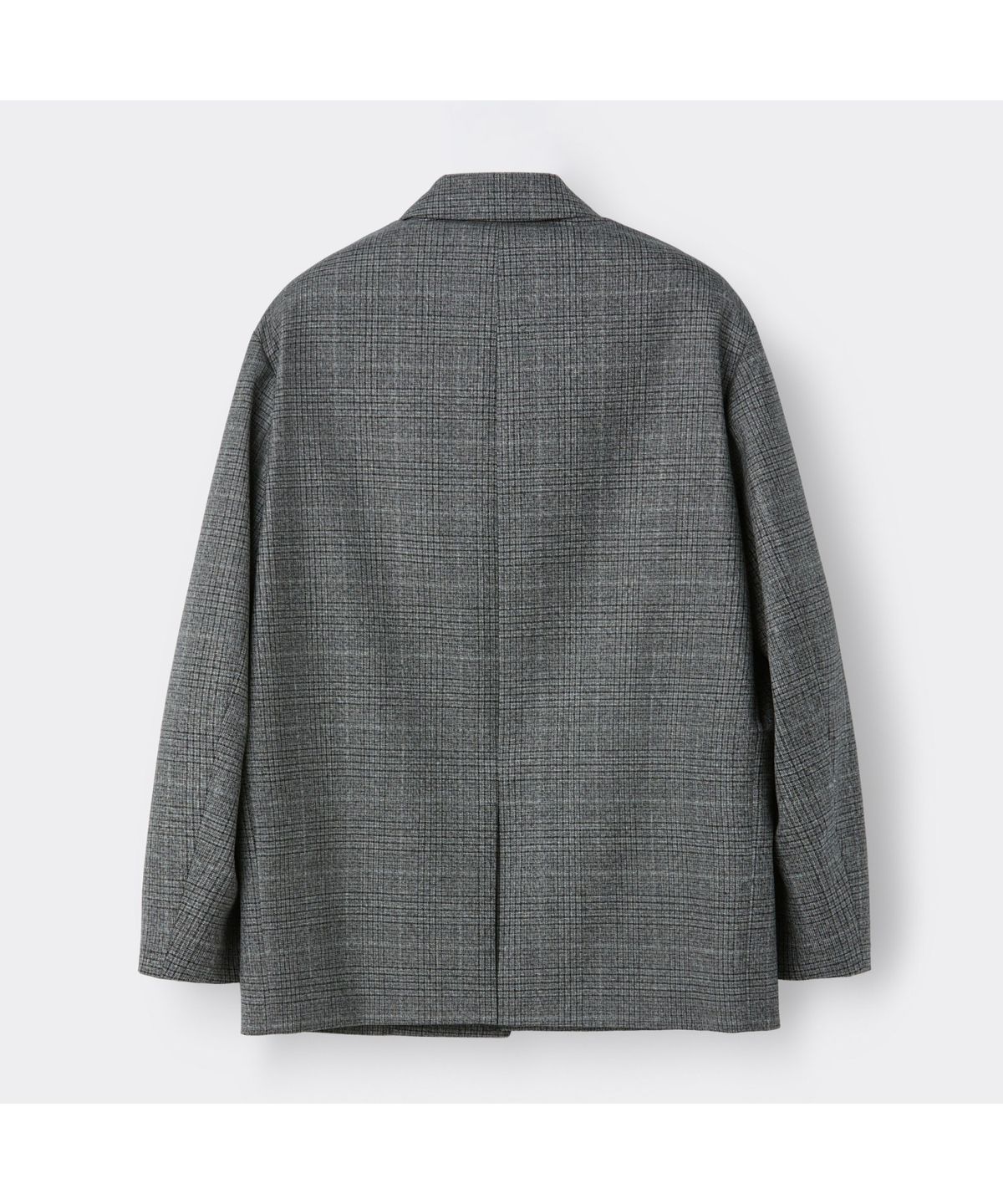 커스텀멜로우(CUSTOMELLOW) Grey Wool Check Jacket CWJAW25842GYL