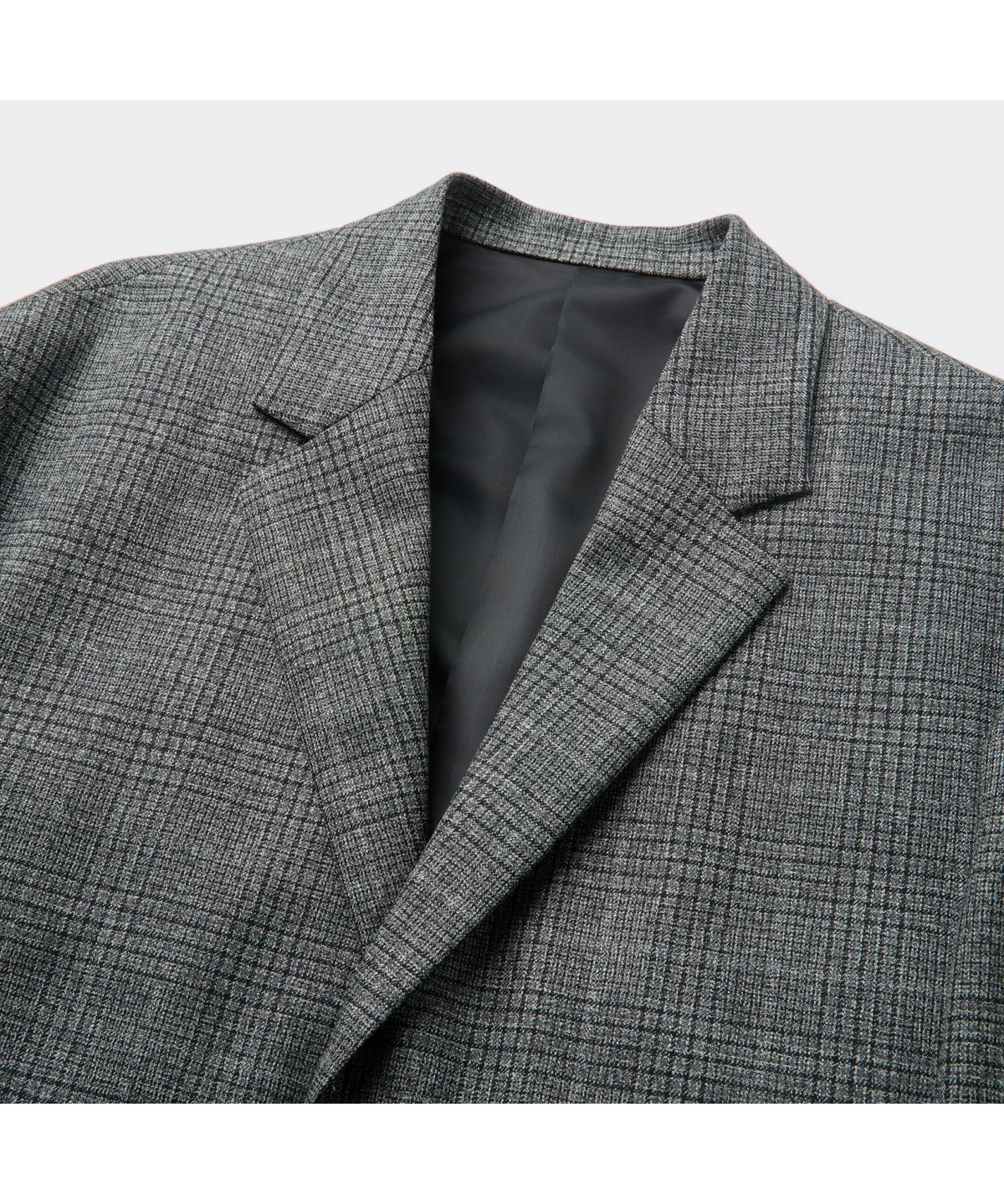 커스텀멜로우(CUSTOMELLOW) Grey Wool Check Jacket CWJAW25842GYL
