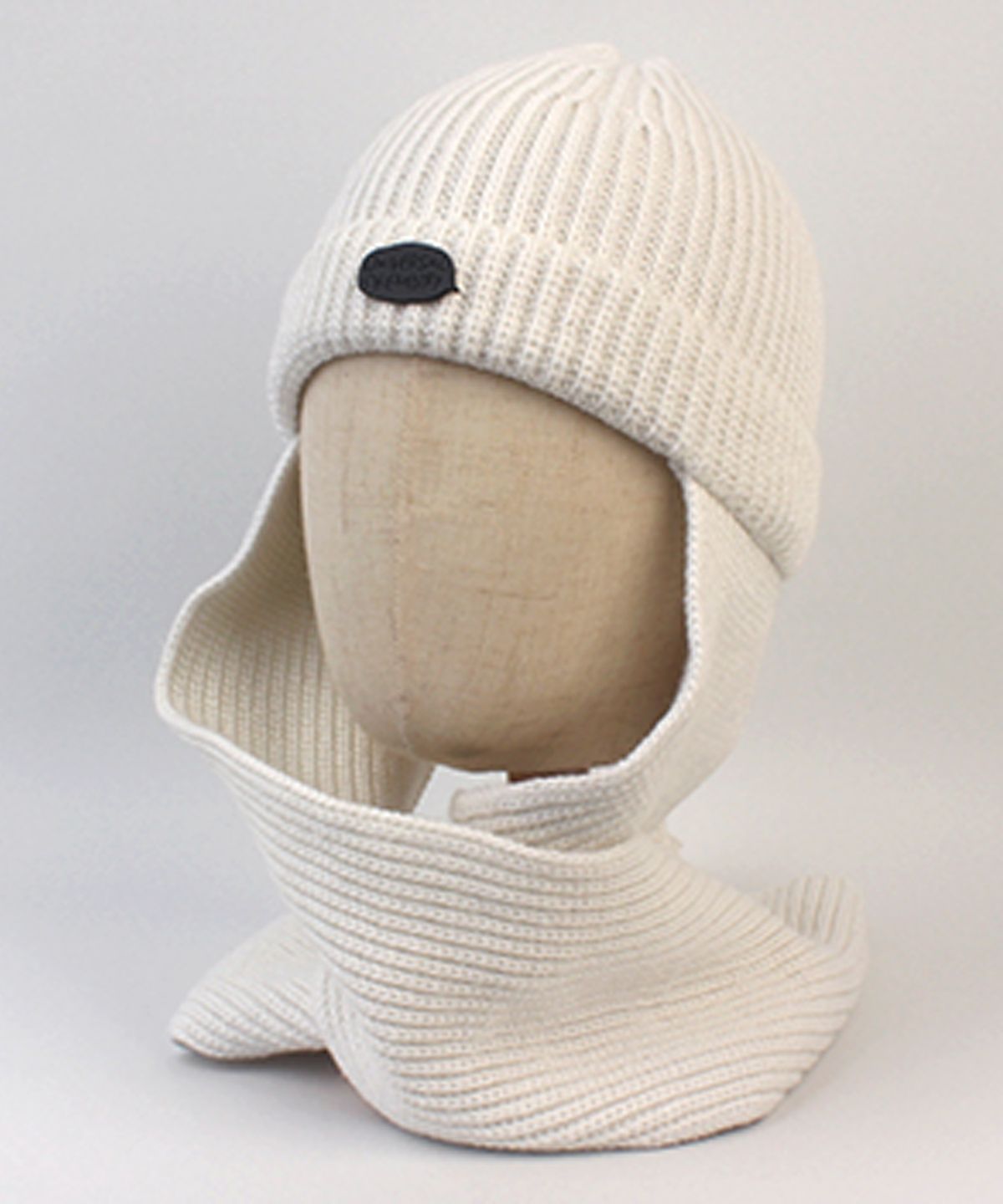 유니버셜 케미스트리(UNIVERSAL CHEMISTRY) Wool Ivory Muffler Beanie 머플러비니