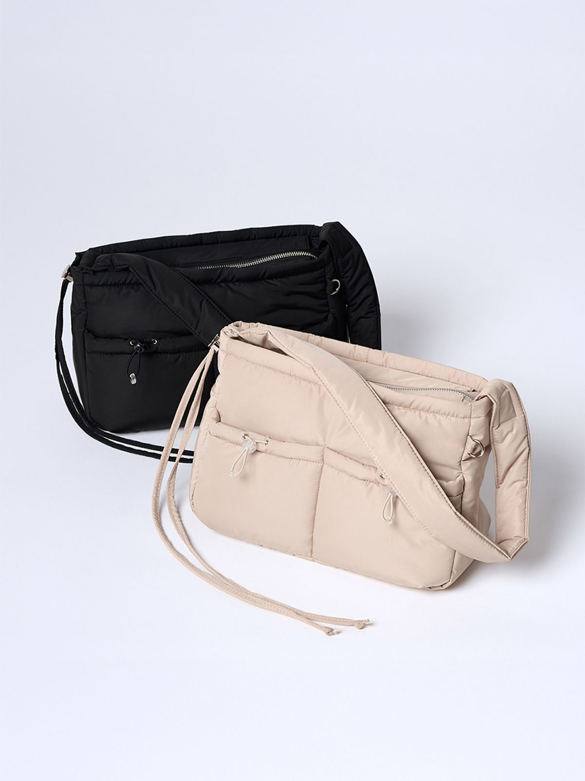 아이띵소(ITHINKSO) TIDY SHOULDER X CROSS PUFFY 타이디 숄더 X 크로스 퍼피
