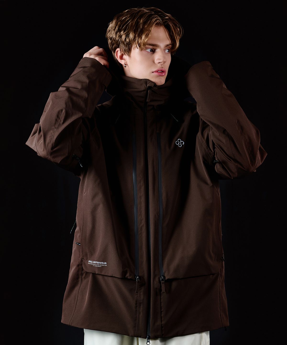 돌아우터웨어(DOLL OUTERWEAR) 2526 3L 브릭 자켓 D.CHOCO 남녀공용