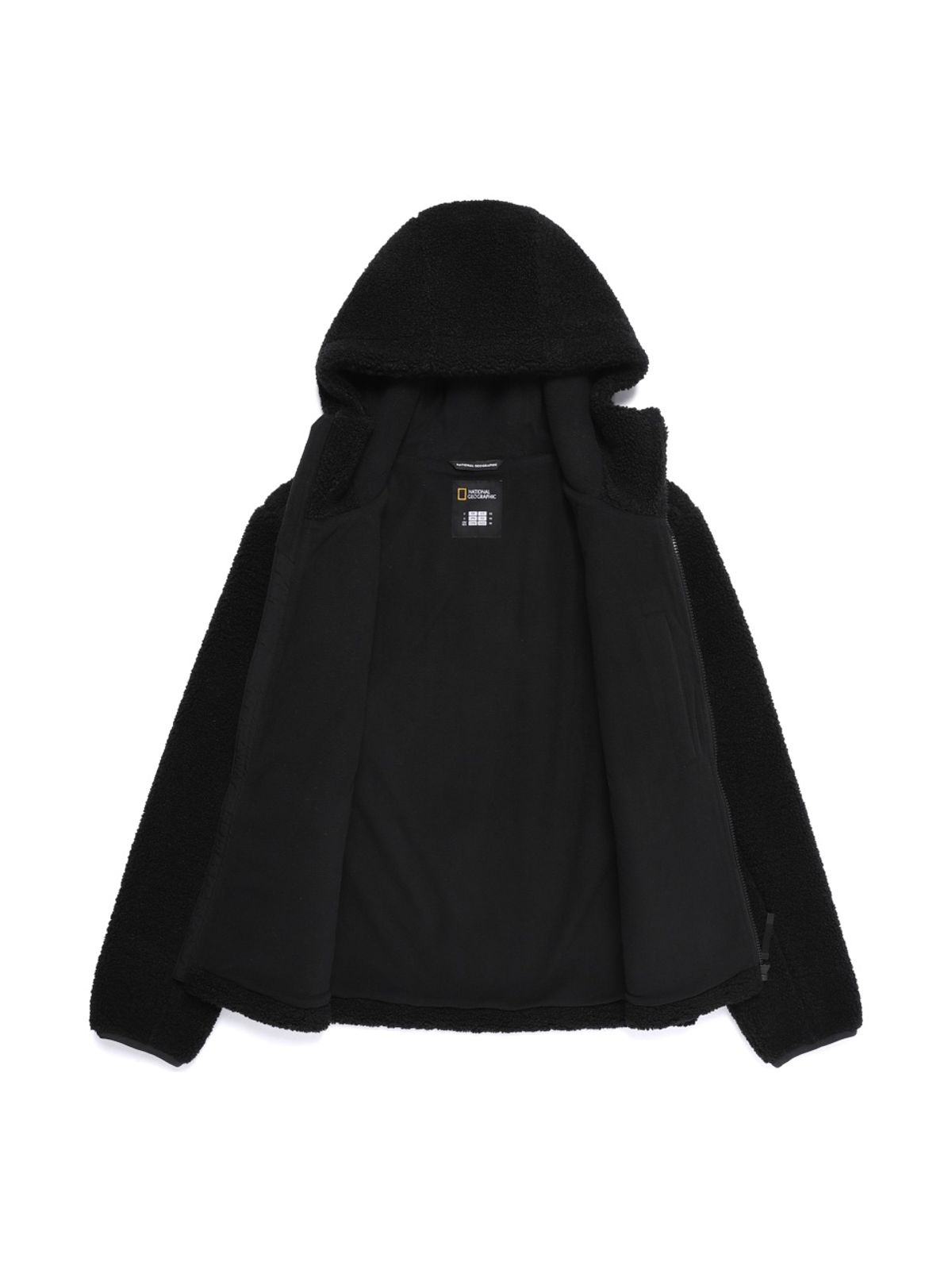 내셔널지오그래픽(NATIONALGEOGRAPHIC) N254UFJ950 코토니 후디 플리스 자켓 BLACK