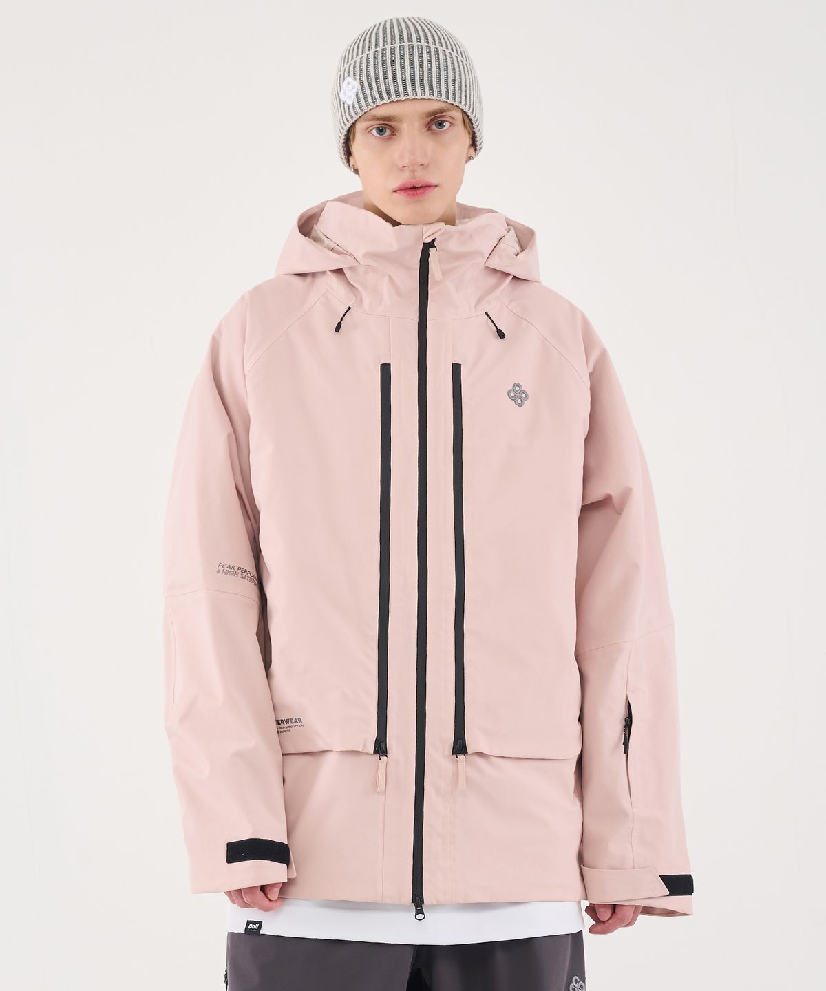 돌아우터웨어(DOLL OUTERWEAR) 2526 3L 브릭 자켓 BABY PINK 남녀공용