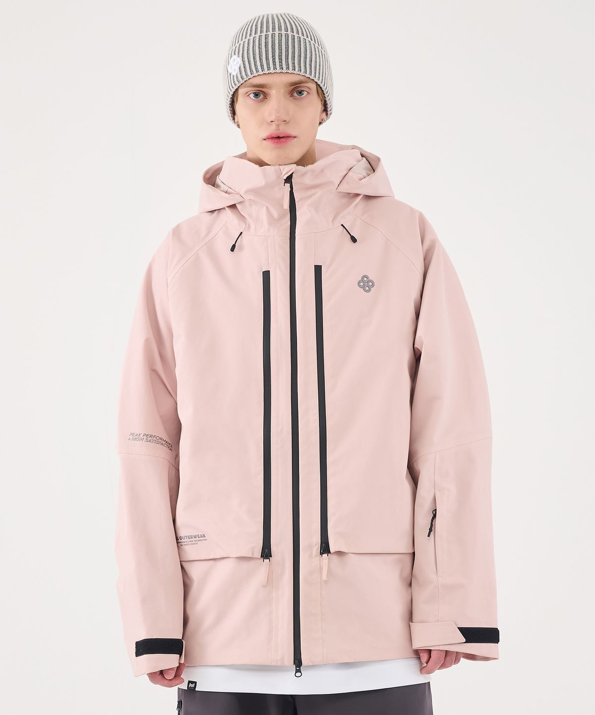 돌아우터웨어(DOLL OUTERWEAR) 2526 3L 브릭 자켓 BABY PINK 남녀공용
