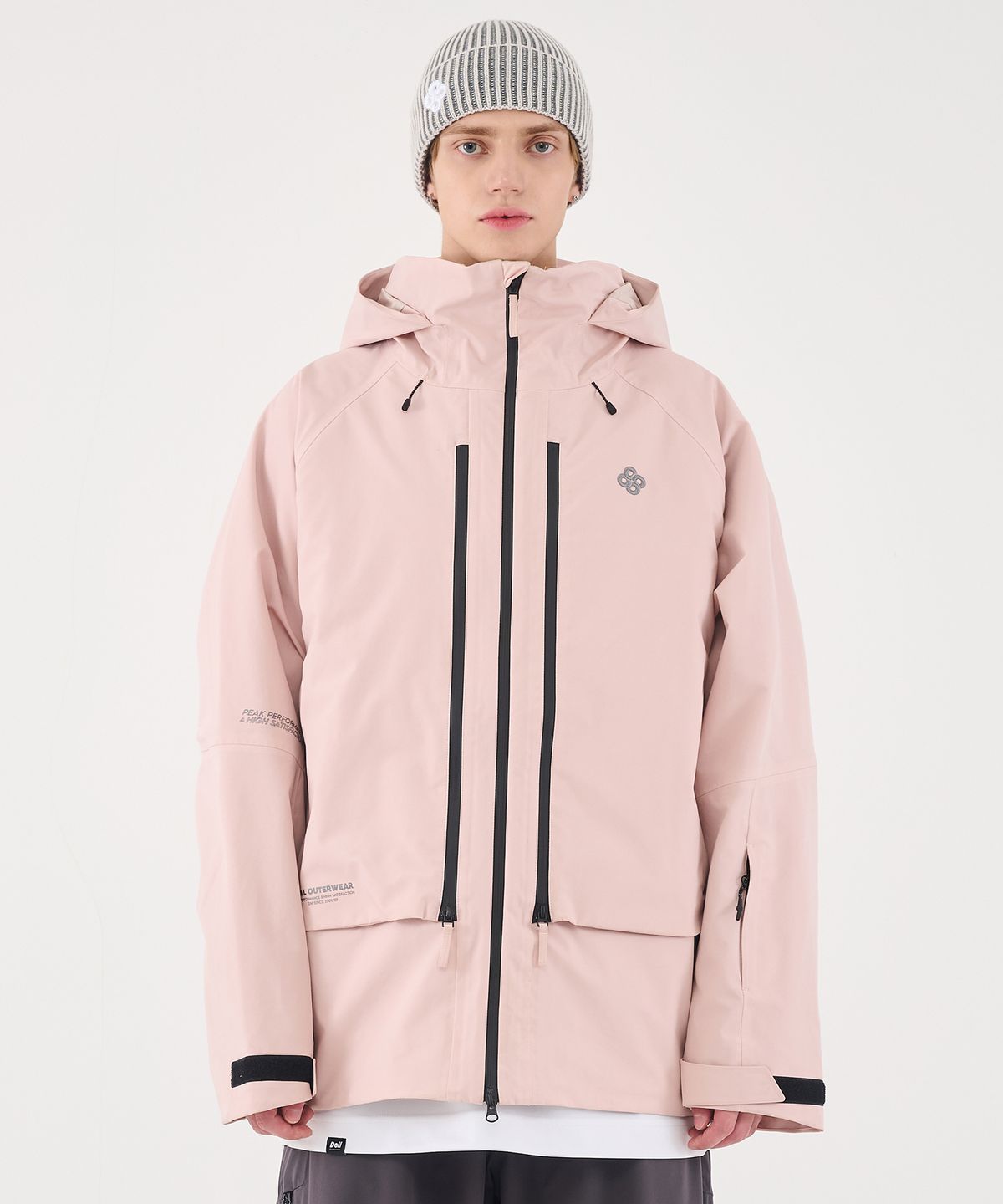 돌아우터웨어(DOLL OUTERWEAR) 2526 3L 브릭 자켓 BABY PINK 남녀공용