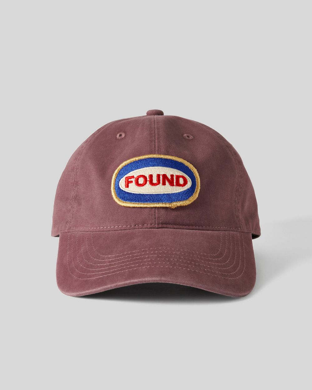 MUSINSA | HUMAN N CAT Pound New Wappen Washed Ball Cap [Burgundy]