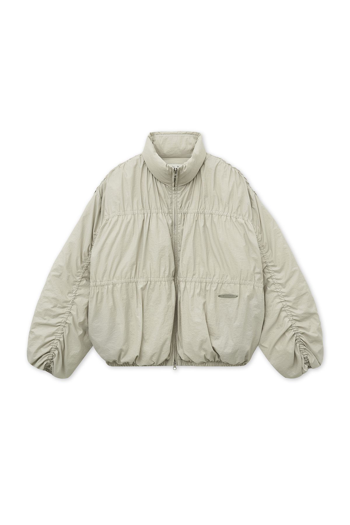 キム MUSINSA公式 | MATIN KIM HIGH NECK SHIRRING DOWN JUMPER IN LIGHT BEIGE