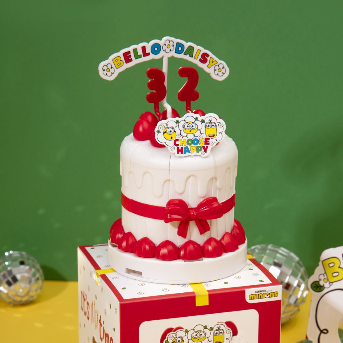 로이체(ROYCHE) 미니언즈 이츠초타임 케이크토퍼 생일 데코픽 생일토퍼 케이크초